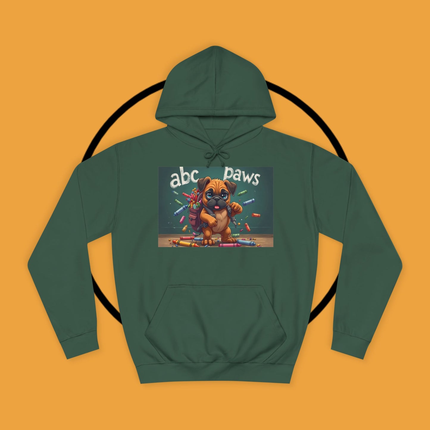 ABC Paws School Boxer Puppy Hoodie | Back to School Dog Gift | Teacher Pet Apparel | Educational Fun
