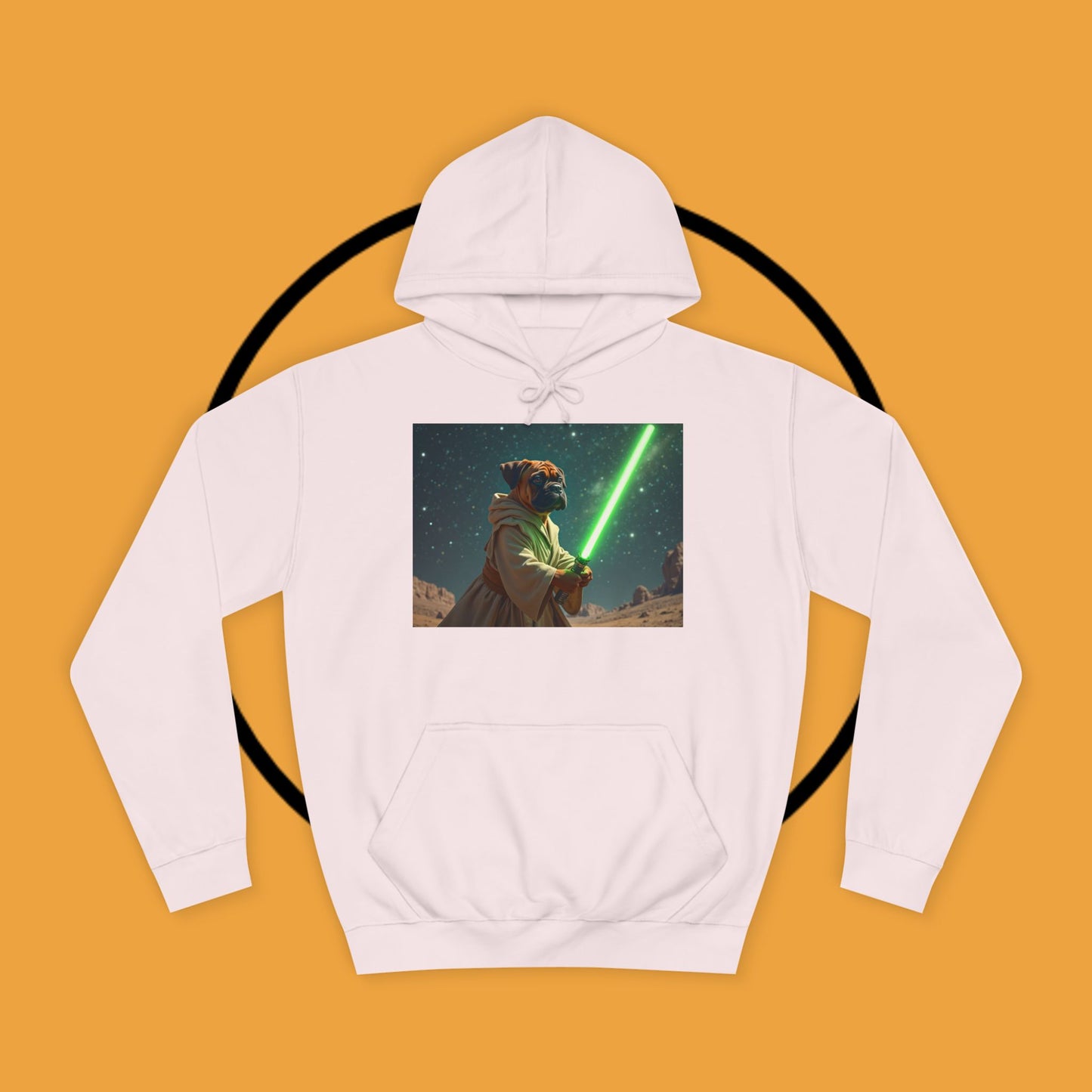 Jedi Boxer Dog Hoodie | Star Wars Pet Lover Gift | Funny Sci-Fi Dog Apparel | Geek Fashion