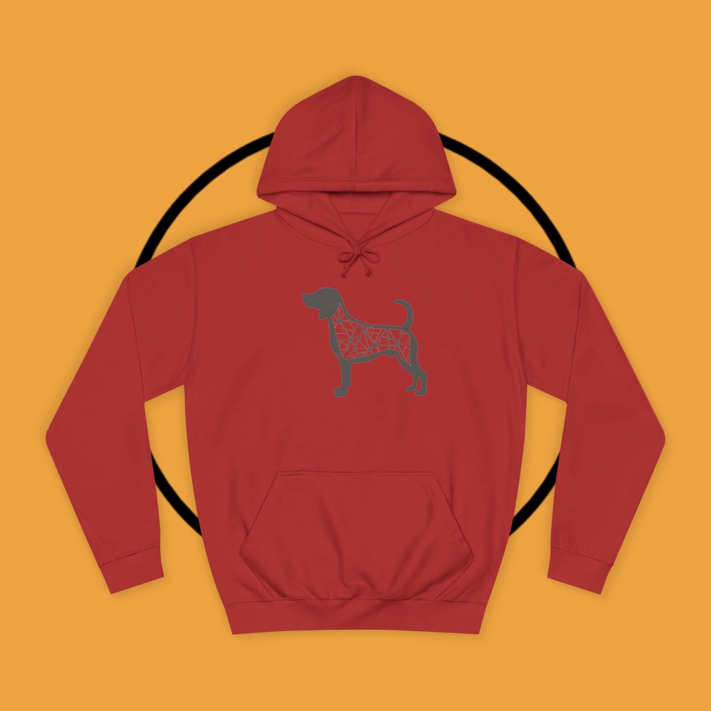 πΊ Geometric Beagle Hoodie - Modern Art Meets Canine Love! π¨ - Unisex Hoodie