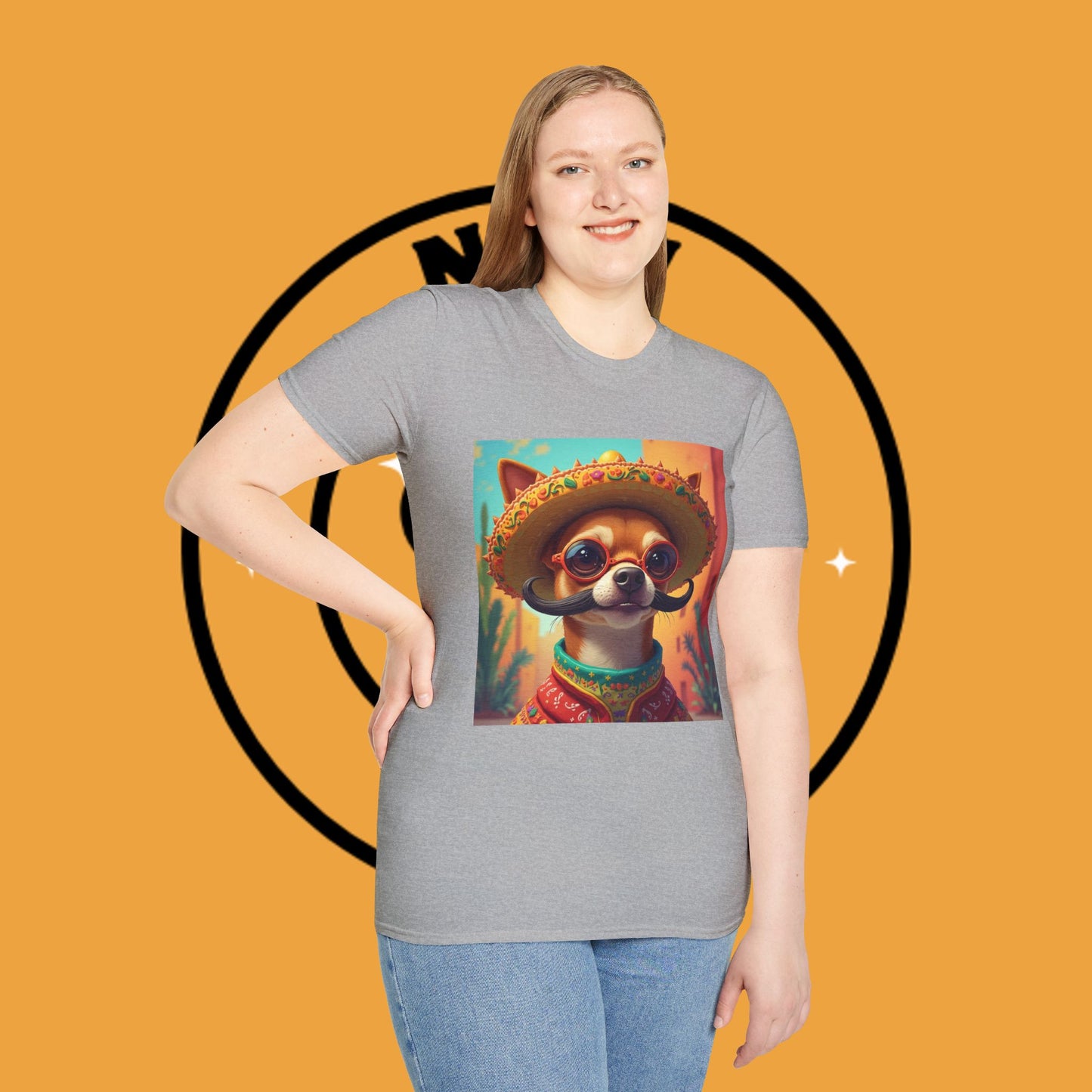 Mexican Mariachi Chihuahua T-Shirt - Cinco de Mayo Dog Art - Festive Sombrero Pet Tee - Cultural Celebration Shirt