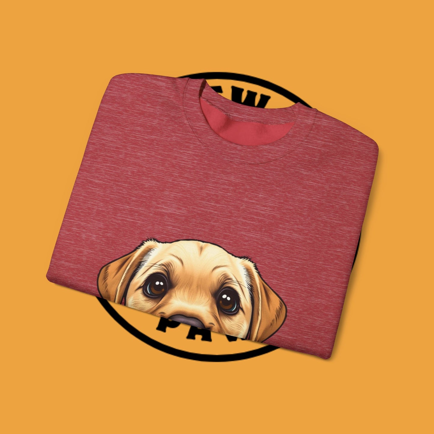 Labrador Puppy Crewneck Sweatshirt - Cartoon Dog Digital Art