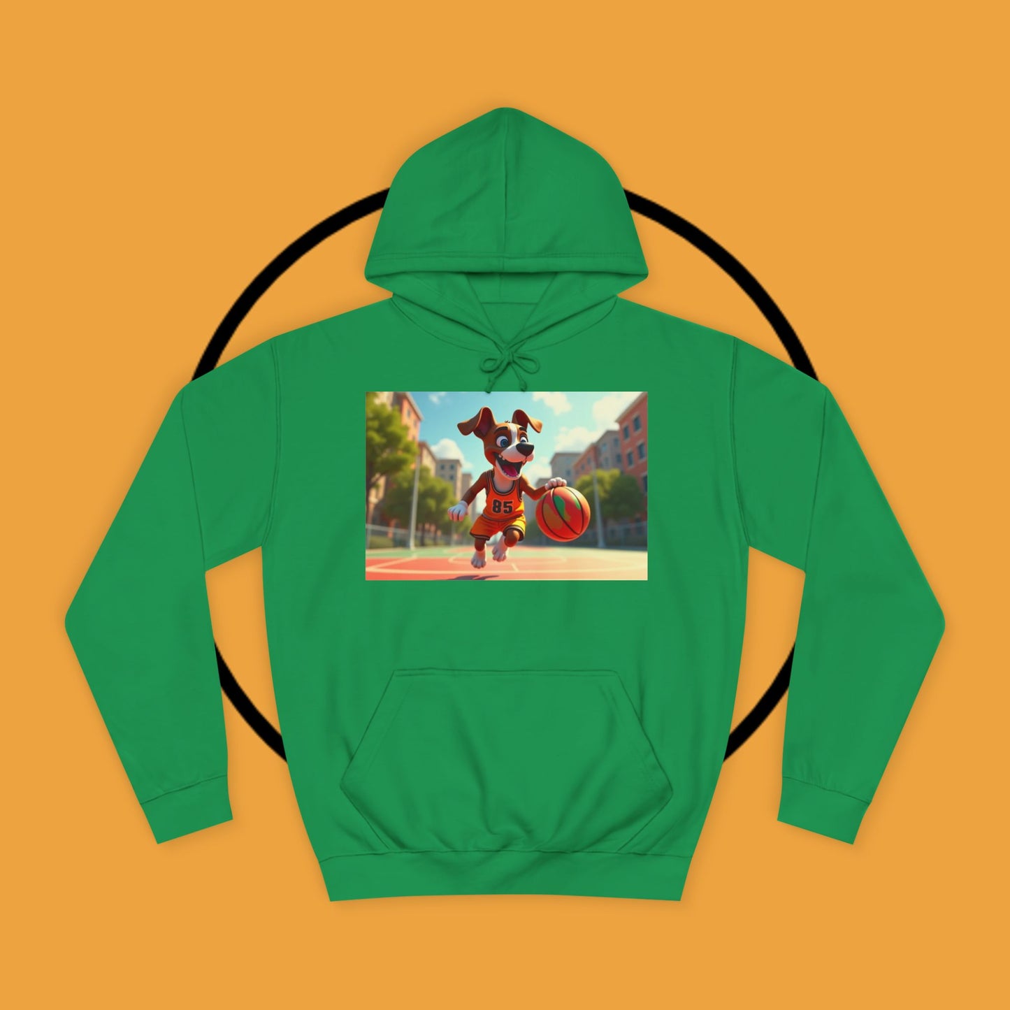 Basketball Boxer Dog #85 Hoodie | Sports Athletic Pet Apparel | Basketball Fan Gift | Team Spirit