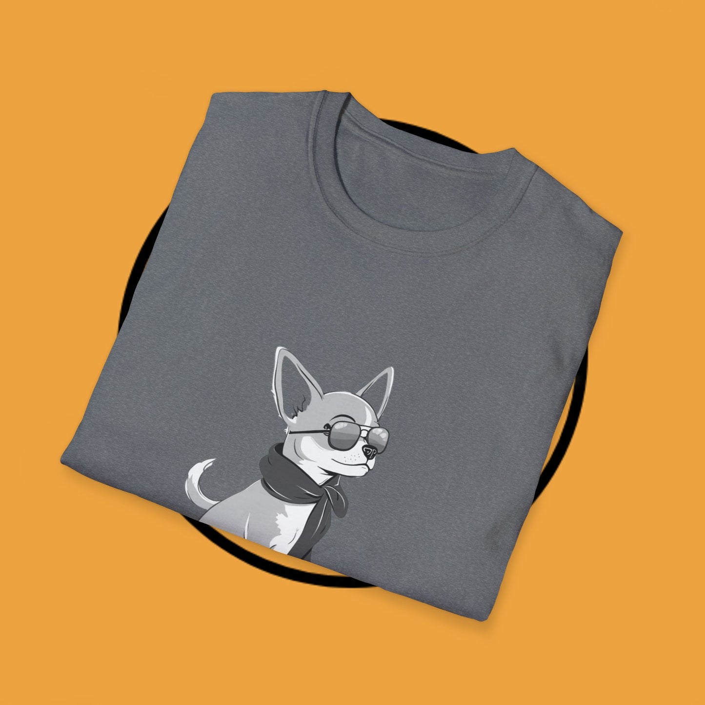 🕶️ Cool Chihuahua Sunglasses T-Shirt - Stylish Dog Aviator Scarf Tee | Hipster Pet Fashion Shirt 🕶️