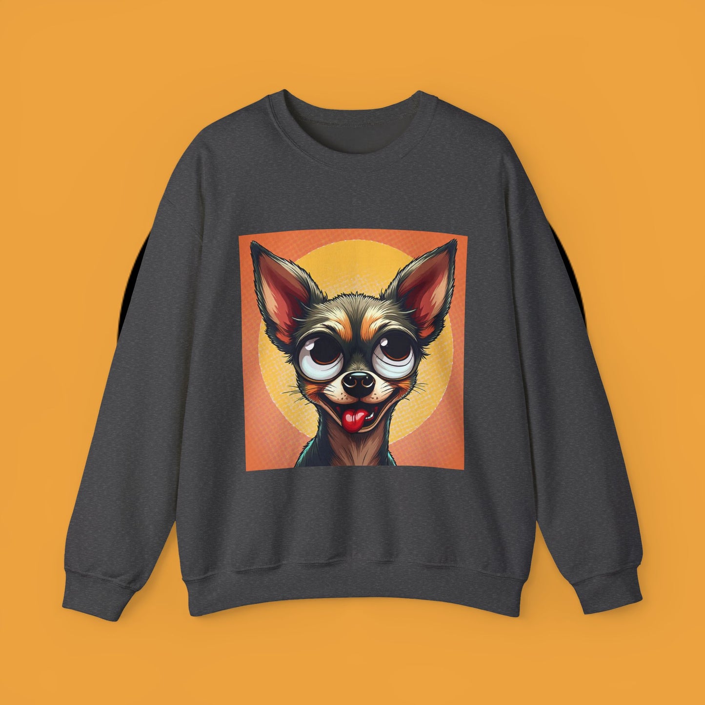Cute Chihuahua Crewneck Sweatshirt - Funny Dog Lover Gift | Adorable Pet Portrait Pullover