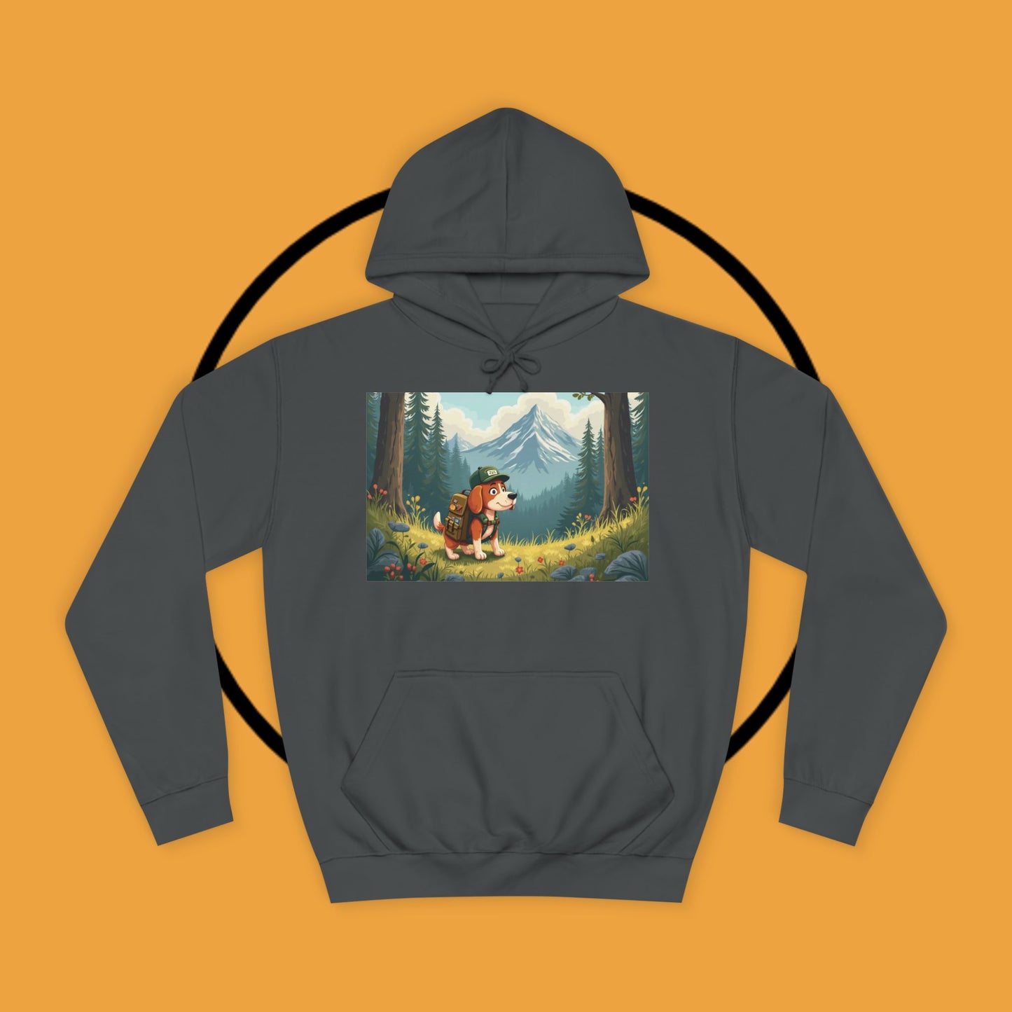 Adventure Awaits! π²πΎ - Beagle backpacker - Adorable Hiker Dog Hoodie - Unisex Hoodie