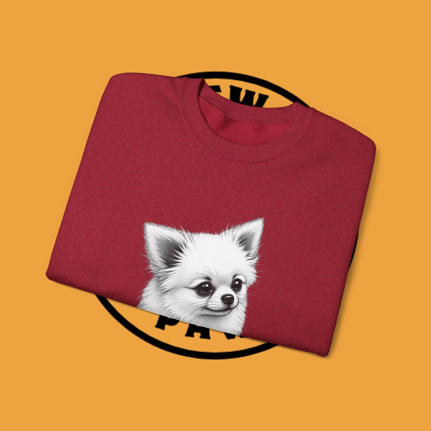 Classic Chihuahua Sketch Sweatshirt | Black White Dog Portrait | Artistic Pet Lover Gift