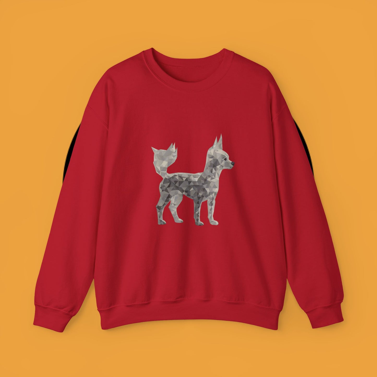 Geometric Chihuahua Sweatshirt | Low Poly Dog Art Crewneck | Modern Pet Lover Gift