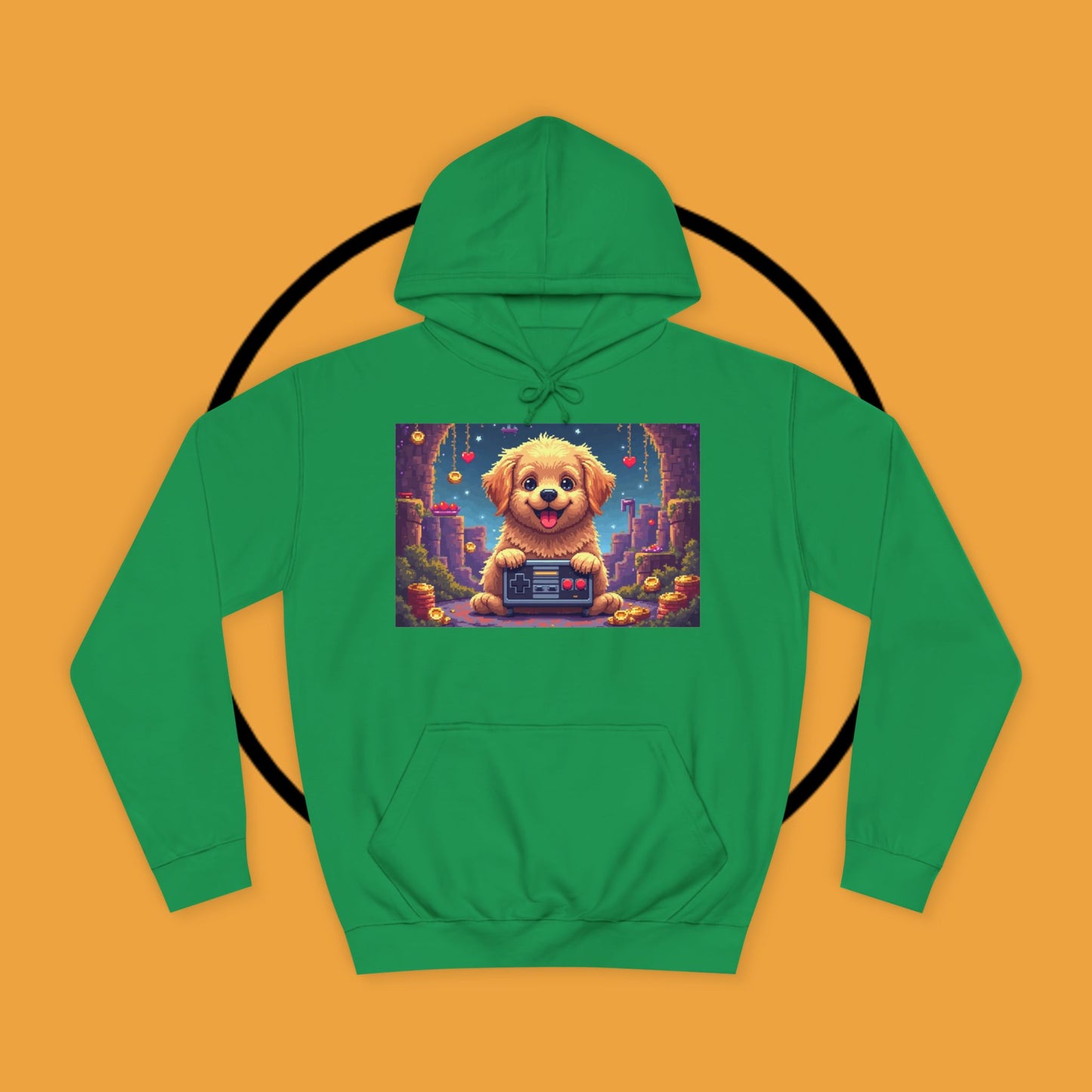 Pixel Pup Gamer Hoodie: Retro Gaming Meets Adorable Fluff