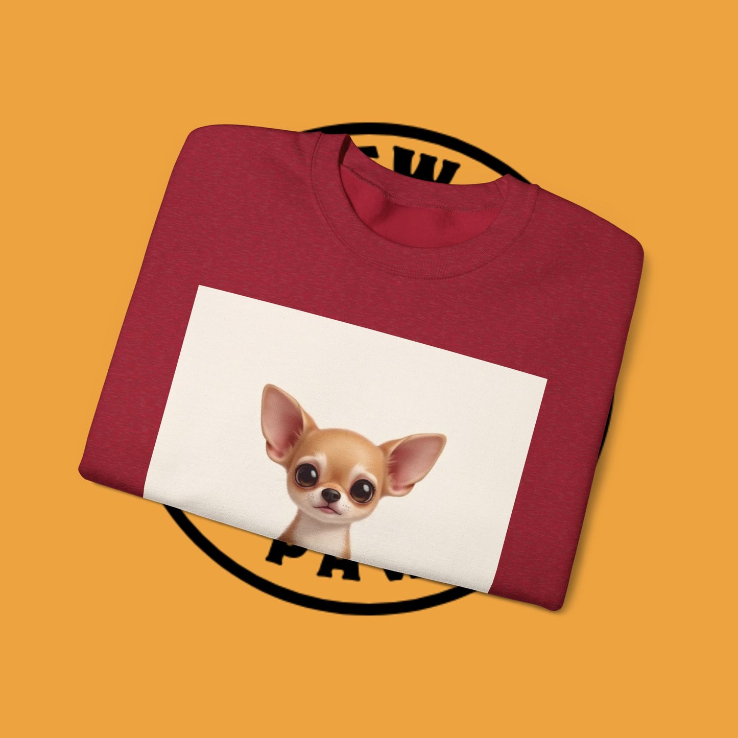 "Minimal Dog Maximum Love" Chihuahua Sweatshirt | Cute Puppy Quote Design | Small Dog Lover Gift