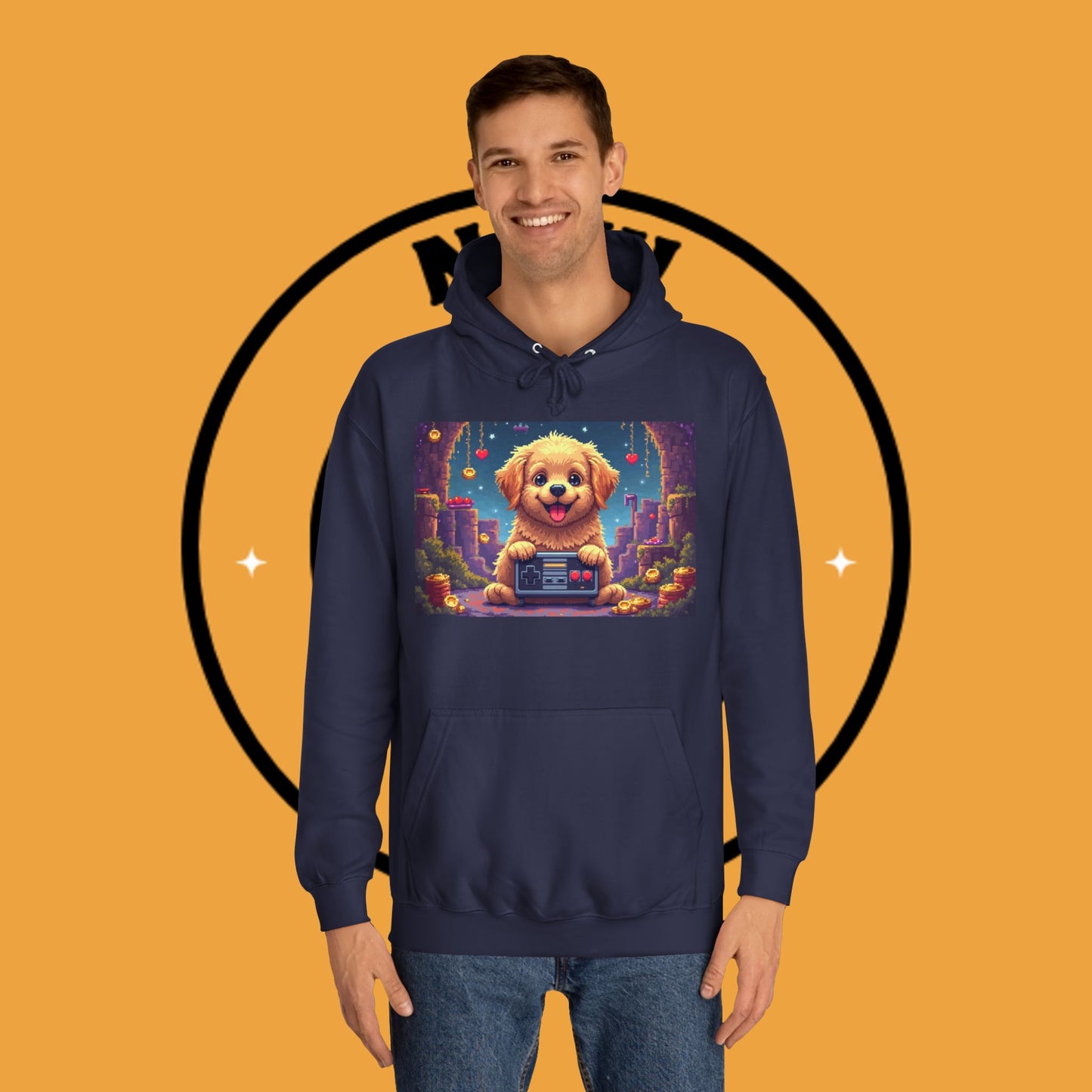 Pixel Pup Gamer Hoodie: Retro Gaming Meets Adorable Fluff