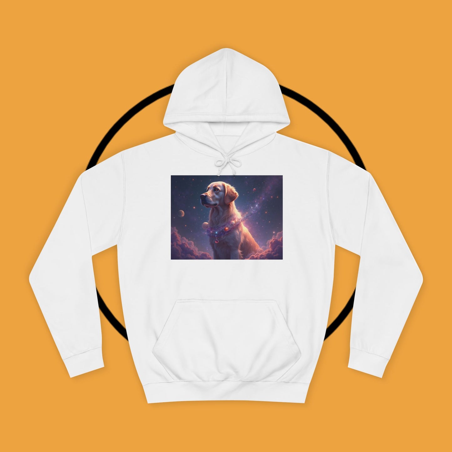Starry Night Golden Retriever Hoodie: Cosmic Comfort for Dog Lovers - Unisex Hoodies