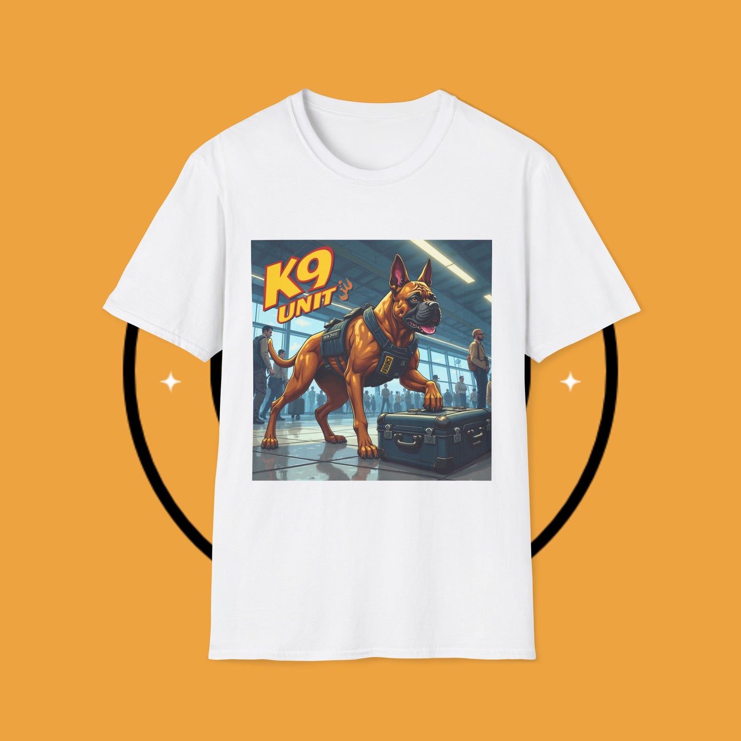 K9 Police Boxer Dog T-Shirt - Working Dog Security Unit Tee