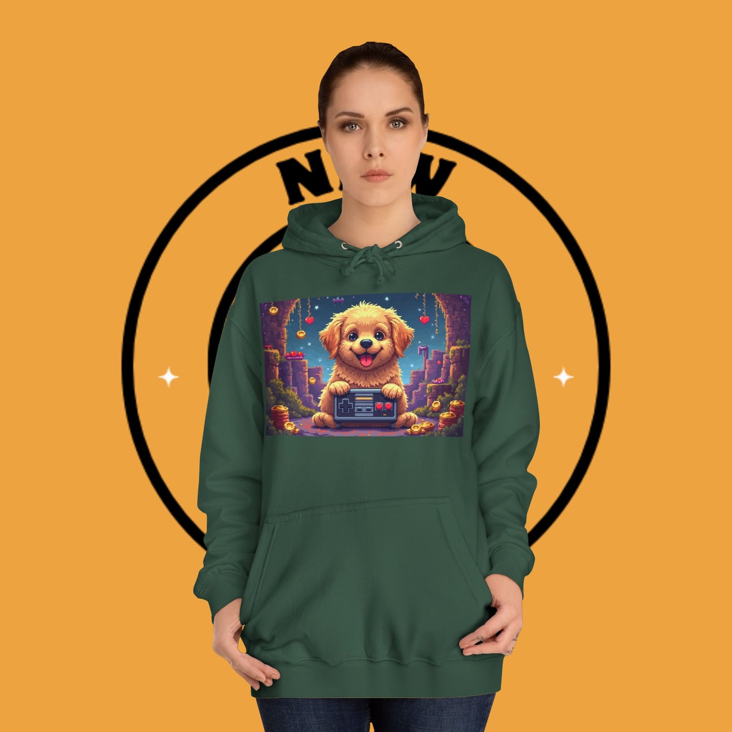 Pixel Pup Gamer Hoodie: Retro Gaming Meets Adorable Fluff