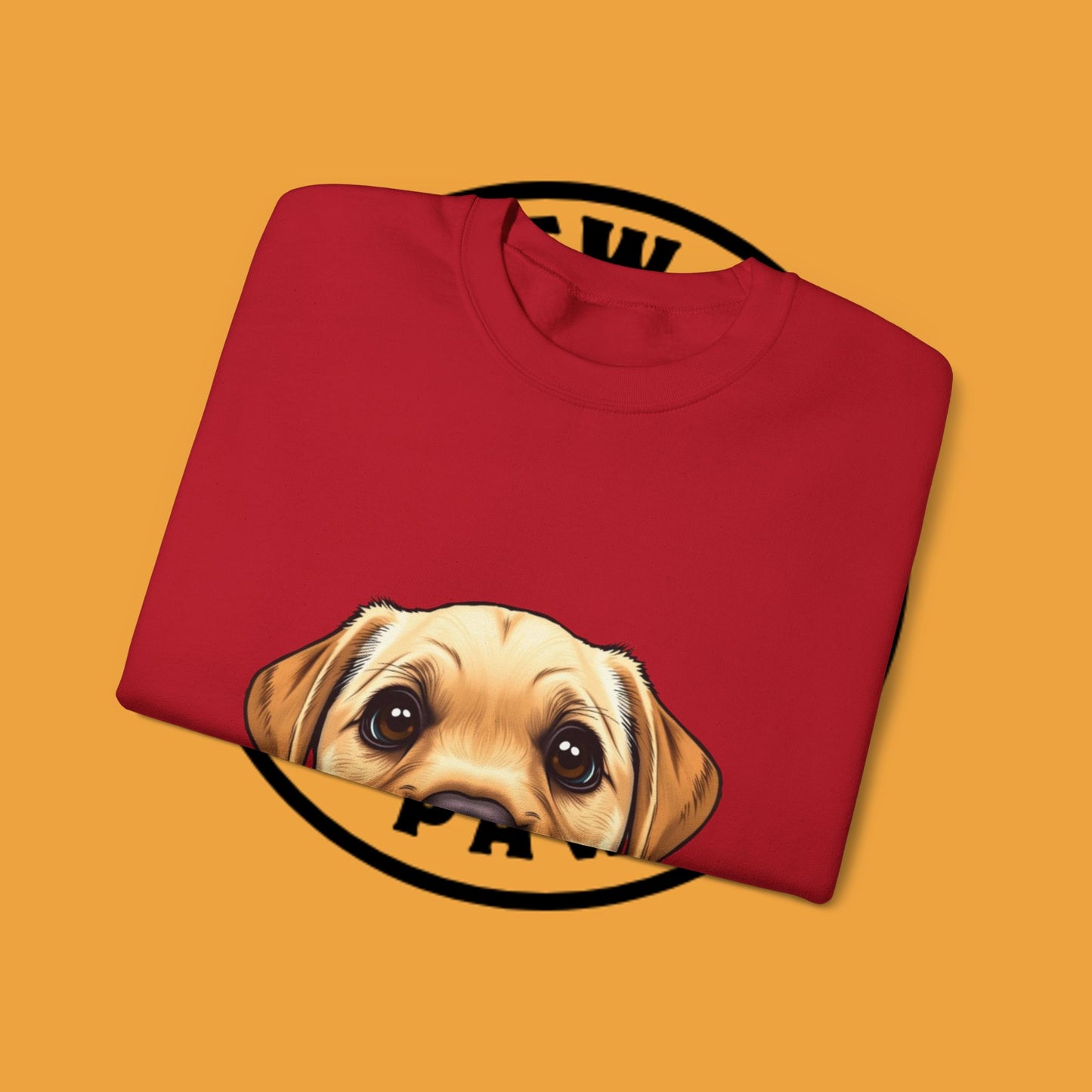 Labrador Puppy Crewneck Sweatshirt - Cartoon Dog Digital Art