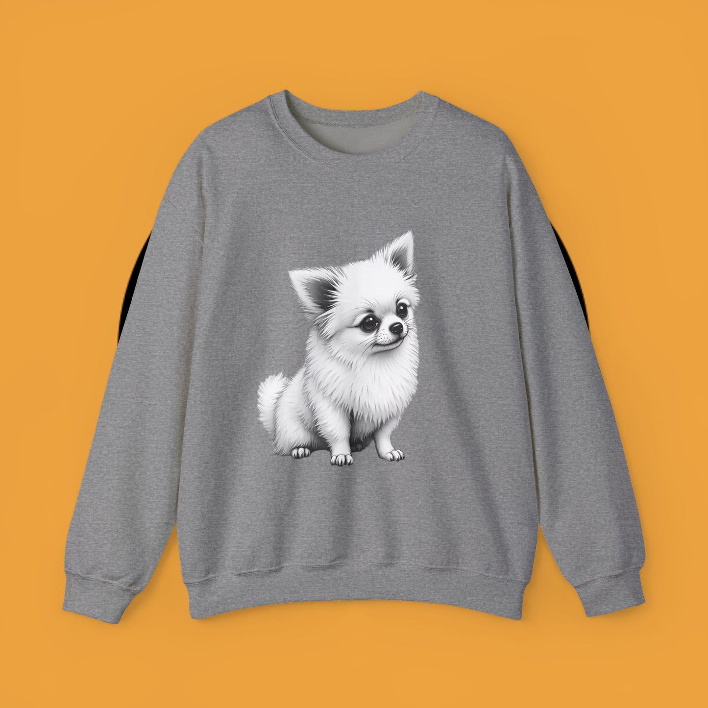 Classic Chihuahua Sketch Sweatshirt | Black White Dog Portrait | Artistic Pet Lover Gift