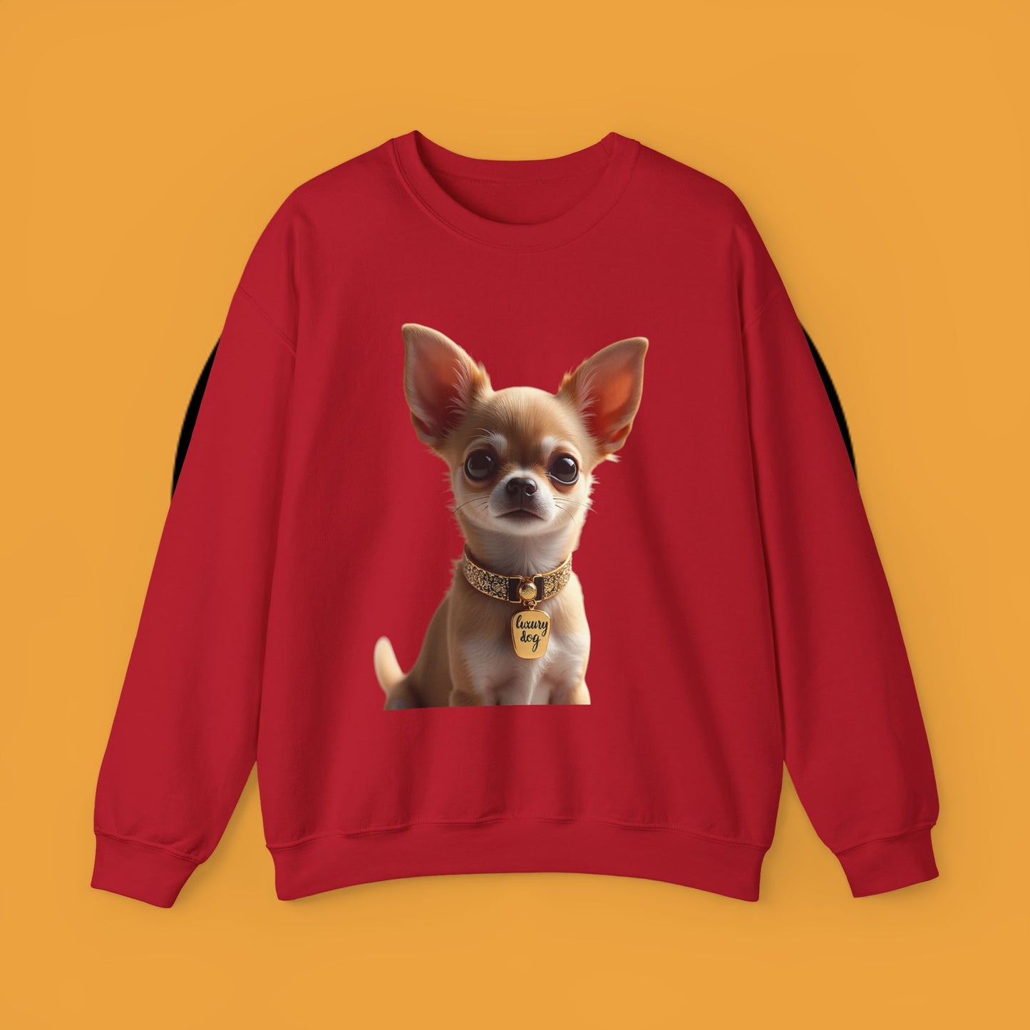 Luxury Chihuahua Sweatshirt | Premium Designer Dog Portrait | High-End Pet Lover Fashion