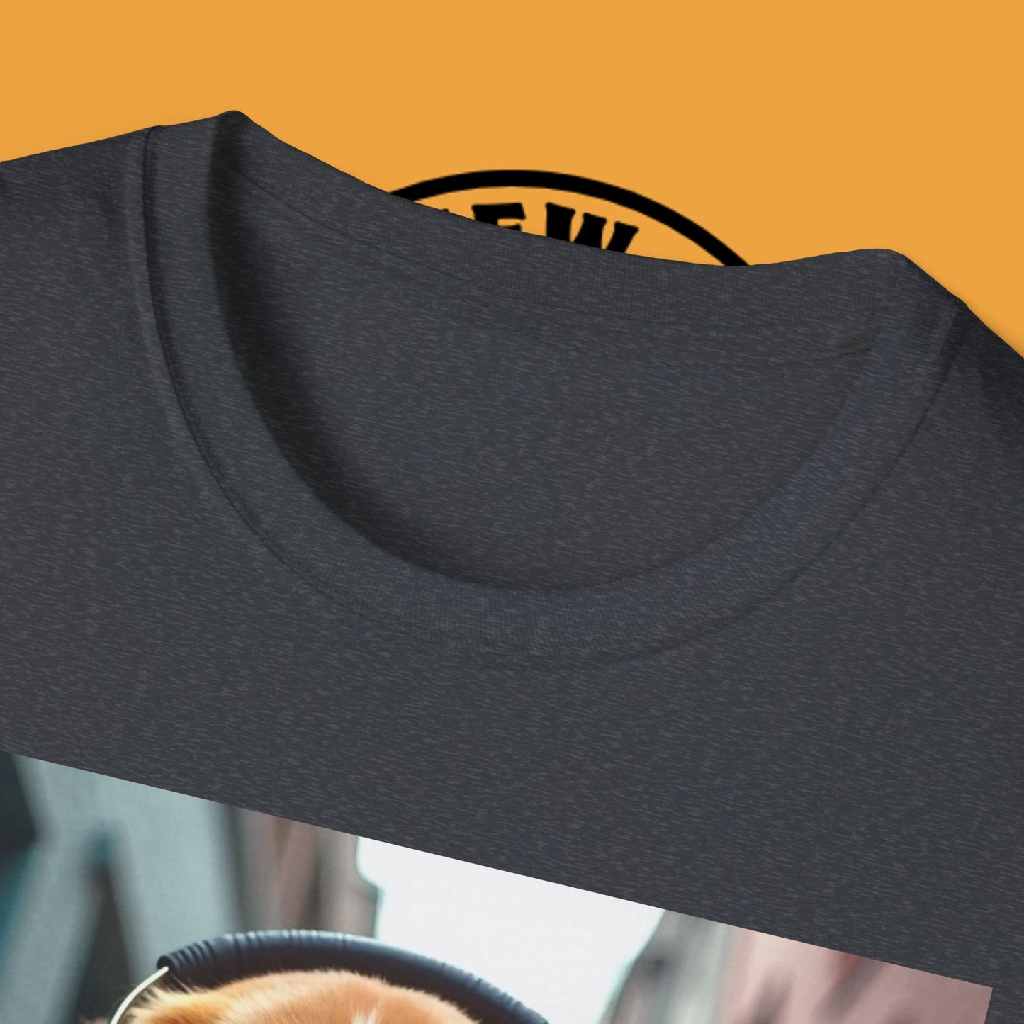 Hip Hop Beagle Dog T-Shirt - Cool Puppy with Headphones & Gold Chains Graphic Tee