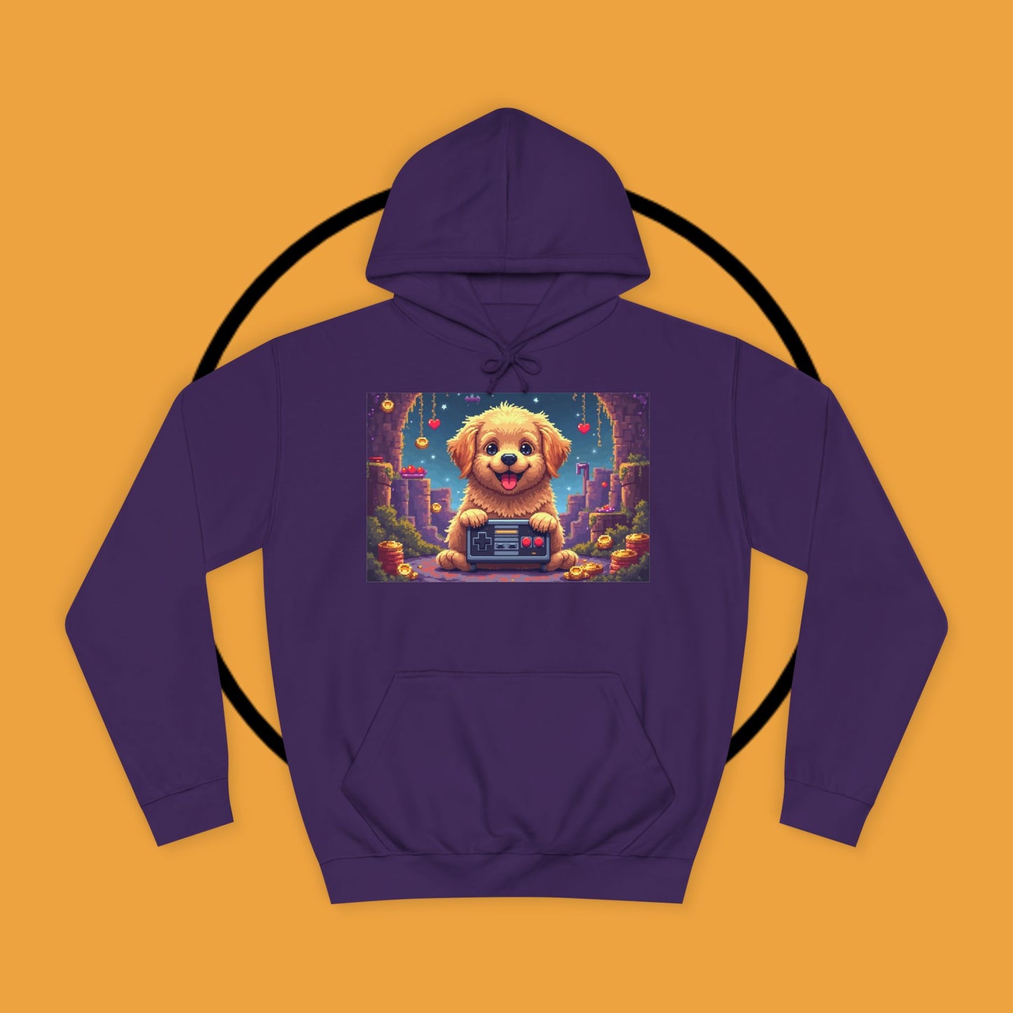 Pixel Pup Gamer Hoodie: Retro Gaming Meets Adorable Fluff