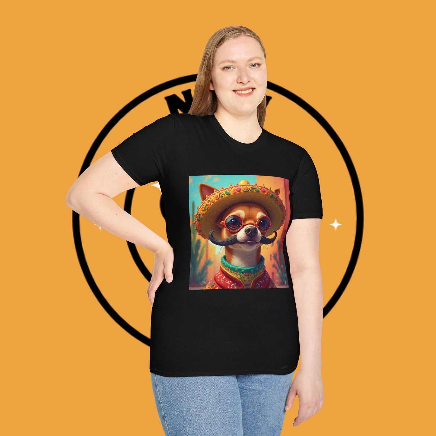 Mexican Mariachi Chihuahua T-Shirt - Cinco de Mayo Dog Art - Festive Sombrero Pet Tee - Cultural Celebration Shirt