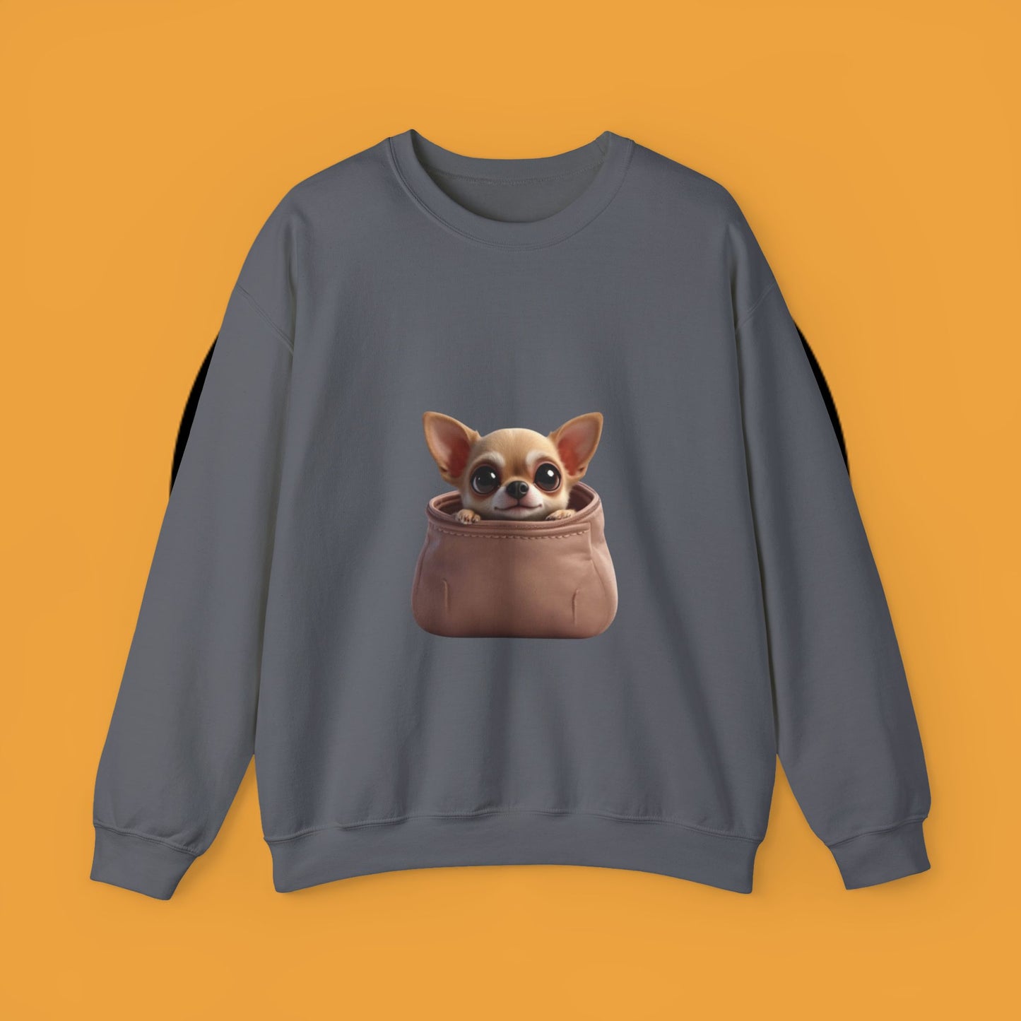 Pocket Chihuahua Sweatshirt - Cute Purse Puppy Design | Small Dog Lover Gift Crewneck