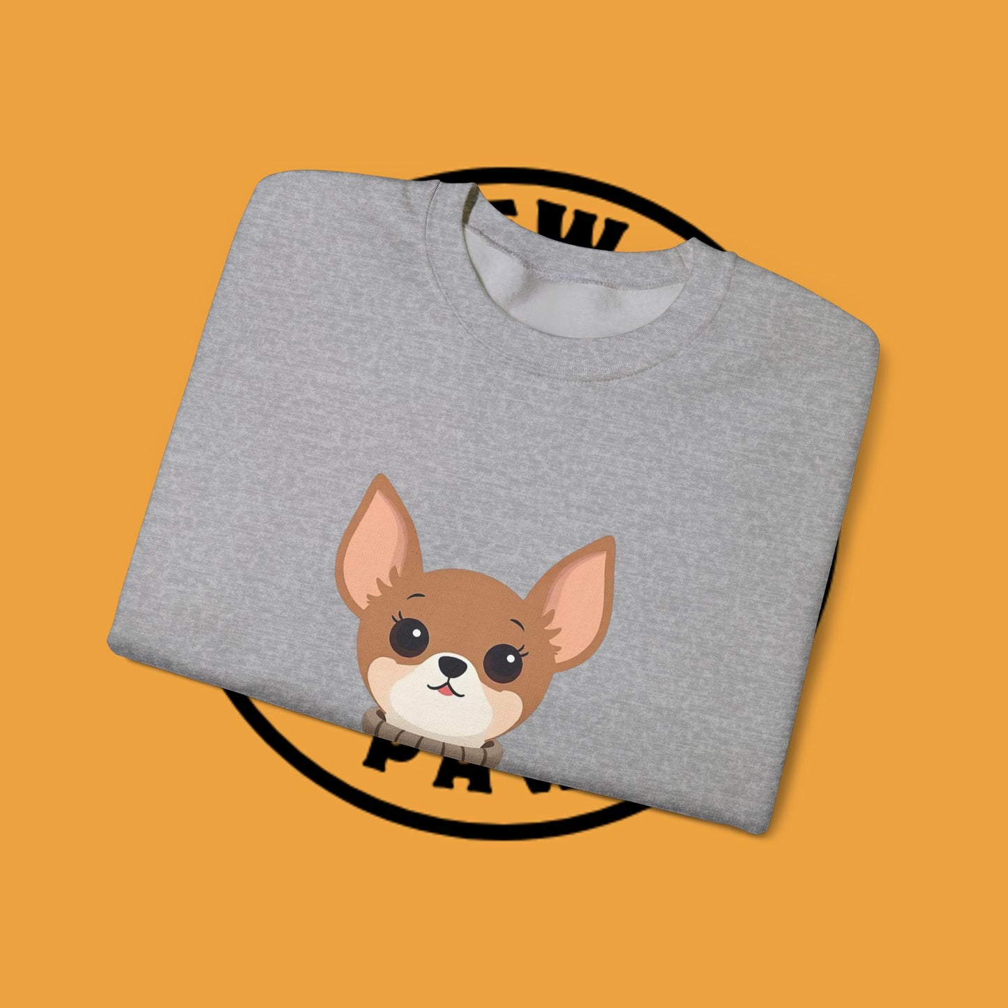 Cute Chihuahua Kawaii Sweatshirt | Cozy Dog in Sweater Design | Adorable Pet Lover Gift
