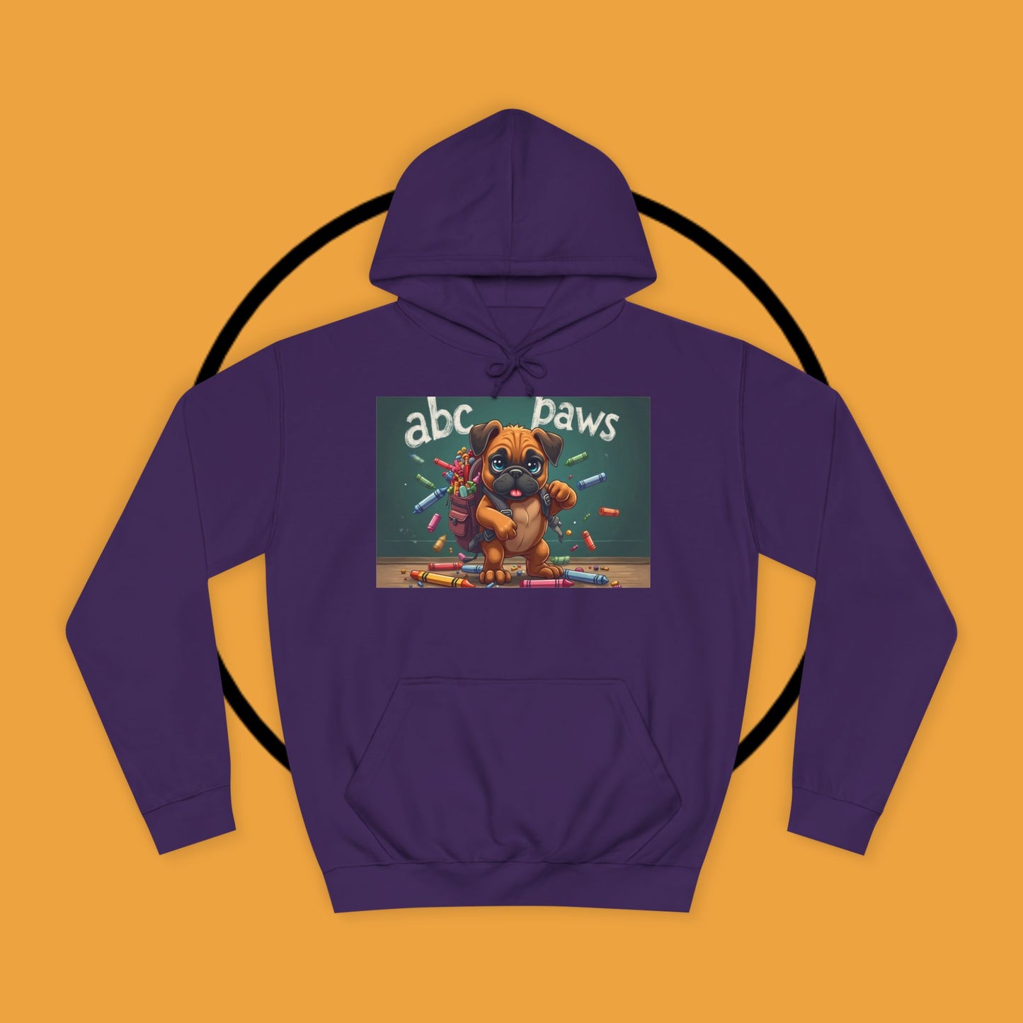 ABC Paws School Boxer Puppy Hoodie | Back to School Dog Gift | Teacher Pet Apparel | Educational Fun
