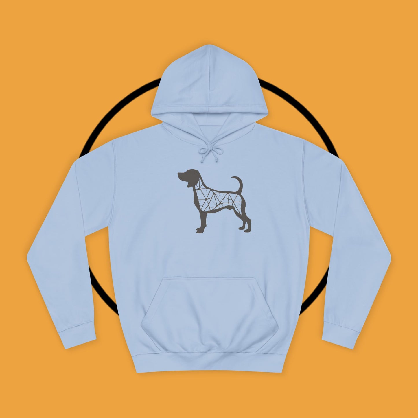 πΊ Geometric Beagle Hoodie - Modern Art Meets Canine Love! π¨ - Unisex Hoodie