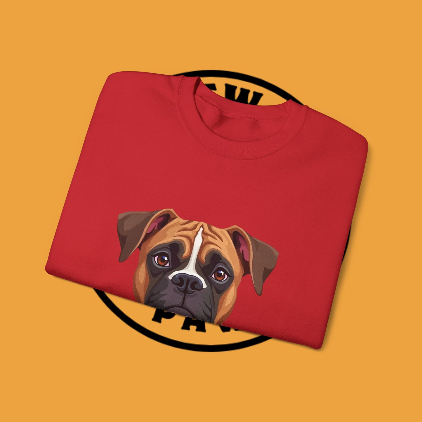 Classic Boxer Dog Portrait Crewneck Sweatshirt | Elegant Dog Lover Gift | Minimalist Boxer Art