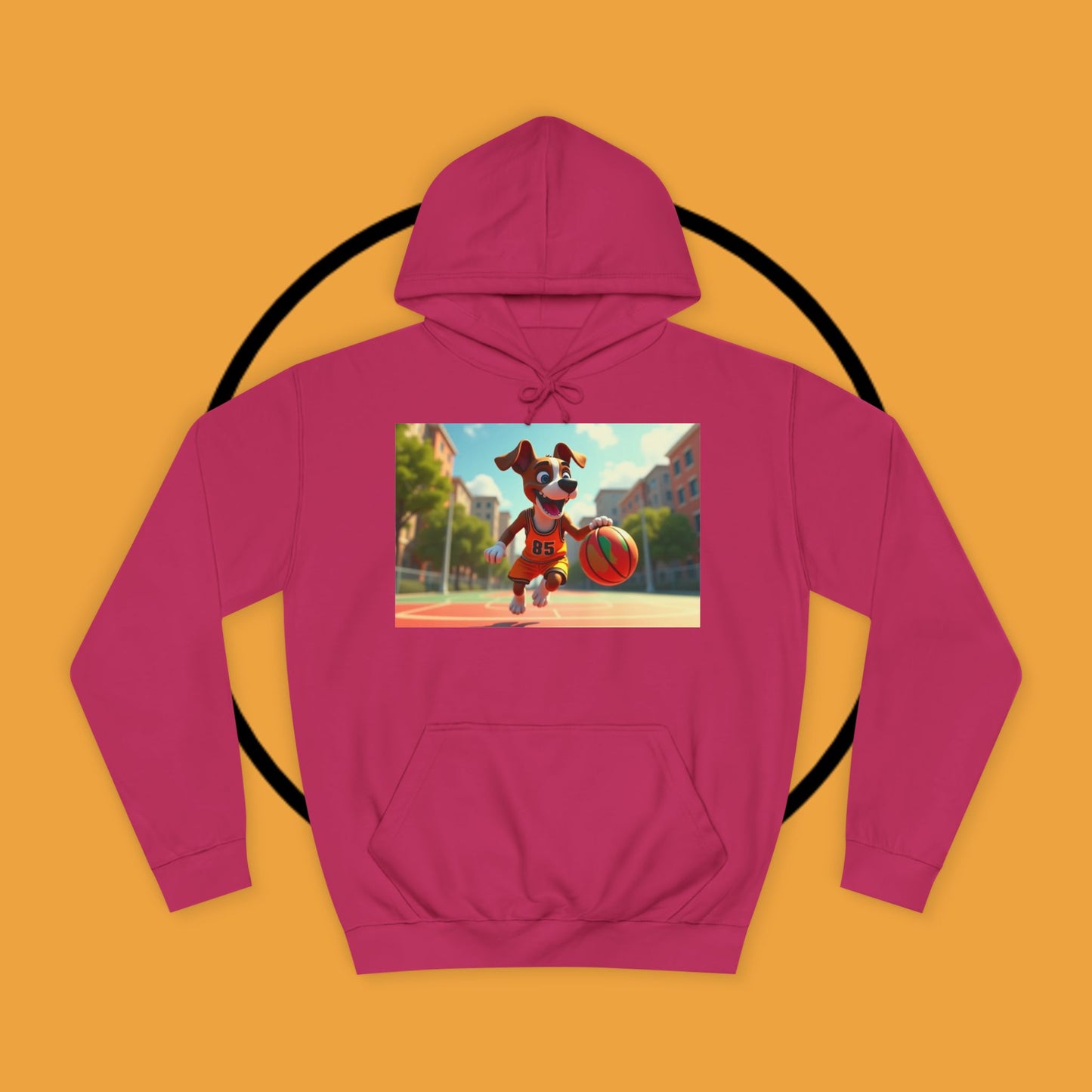 Basketball Boxer Dog #85 Hoodie | Sports Athletic Pet Apparel | Basketball Fan Gift | Team Spirit