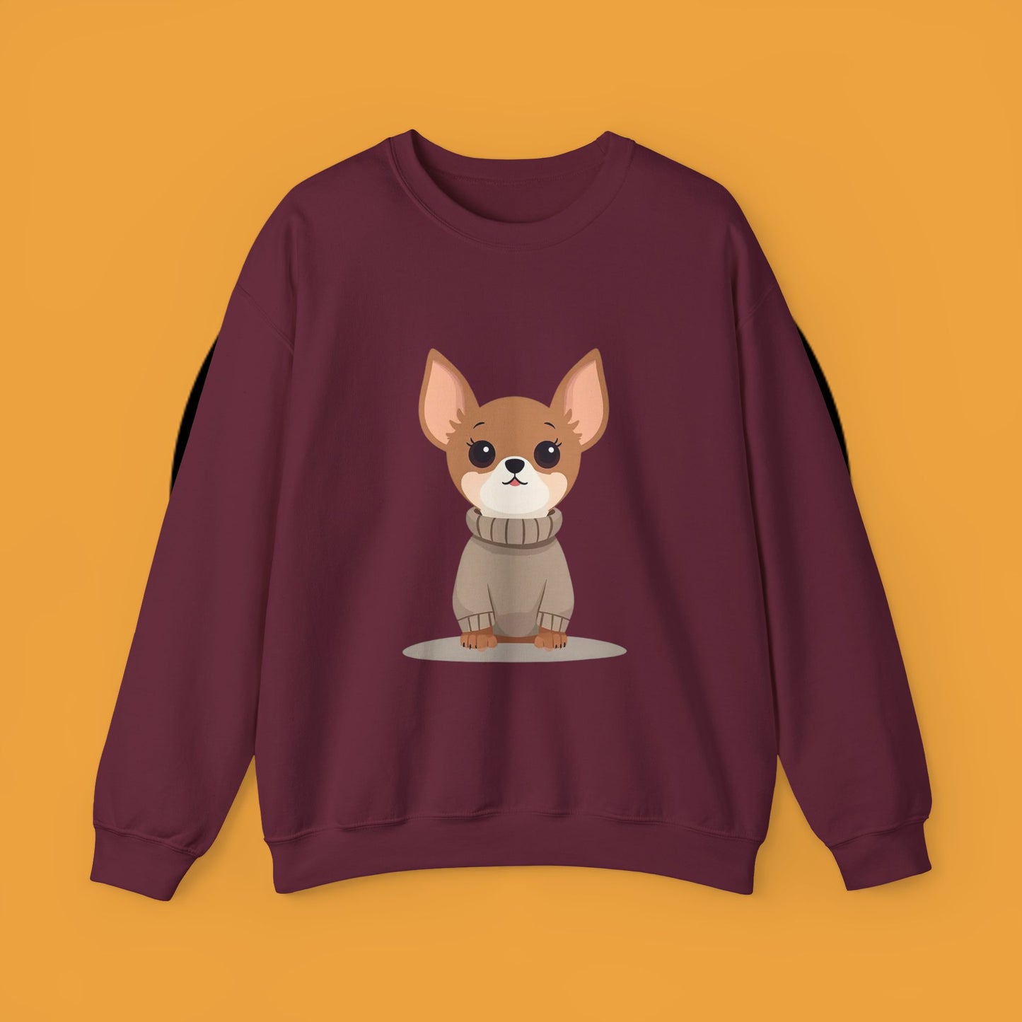 Cute Chihuahua Kawaii Sweatshirt | Cozy Dog in Sweater Design | Adorable Pet Lover Gift