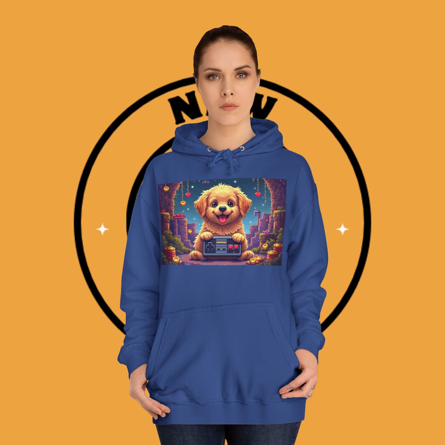 Pixel Pup Gamer Hoodie: Retro Gaming Meets Adorable Fluff