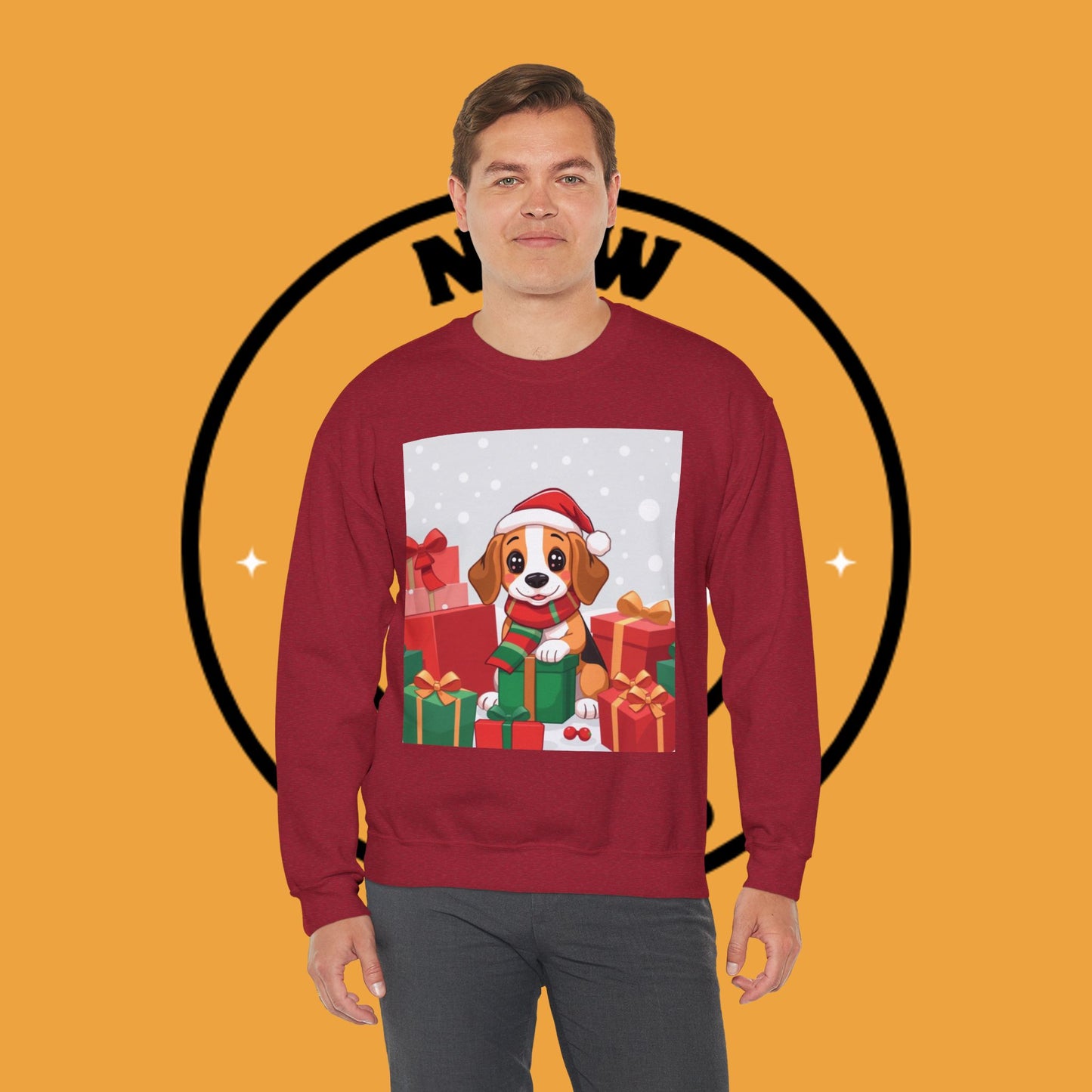 Adorable Christmas Beagle Sweatshirt – Perfect for the Holiday Season!