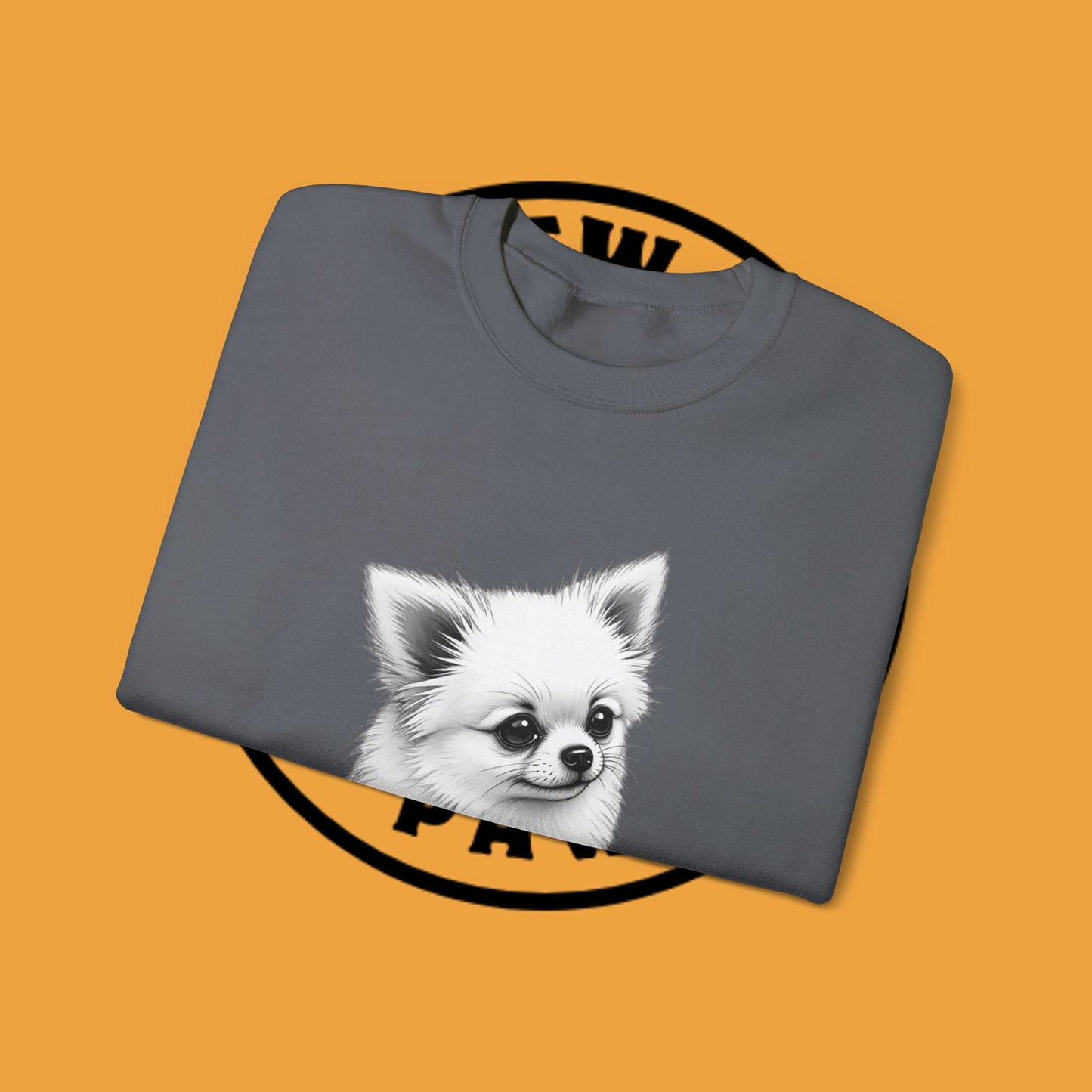 Classic Chihuahua Sketch Sweatshirt | Black White Dog Portrait | Artistic Pet Lover Gift
