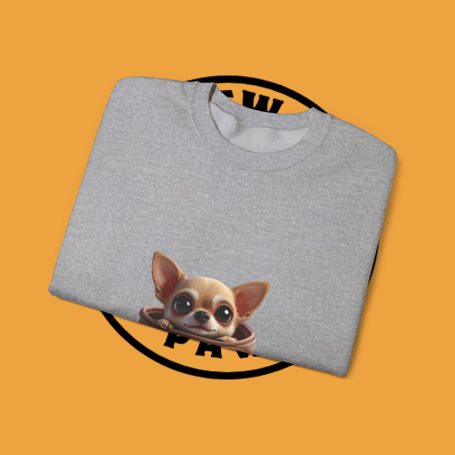 Pocket Chihuahua Sweatshirt - Cute Purse Puppy Design | Small Dog Lover Gift Crewneck