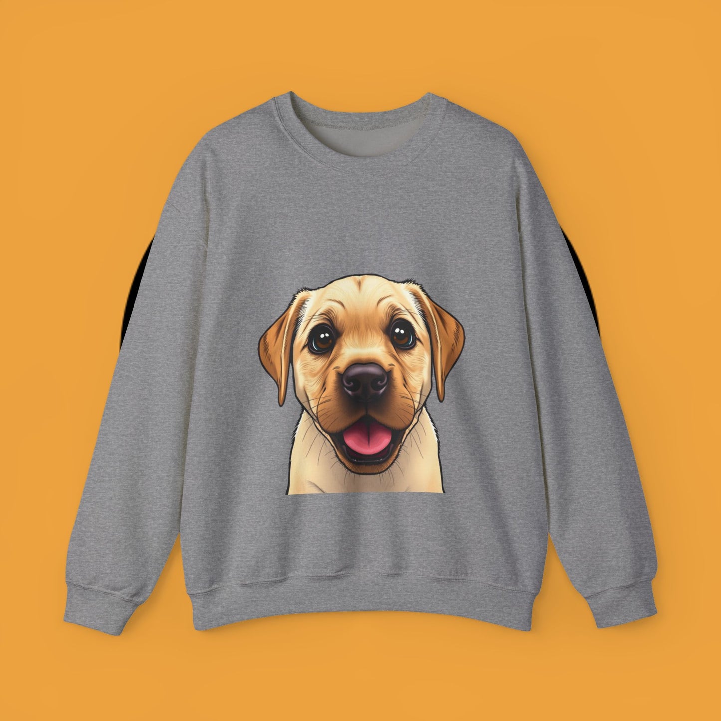 Labrador Puppy Crewneck Sweatshirt - Cartoon Dog Digital Art