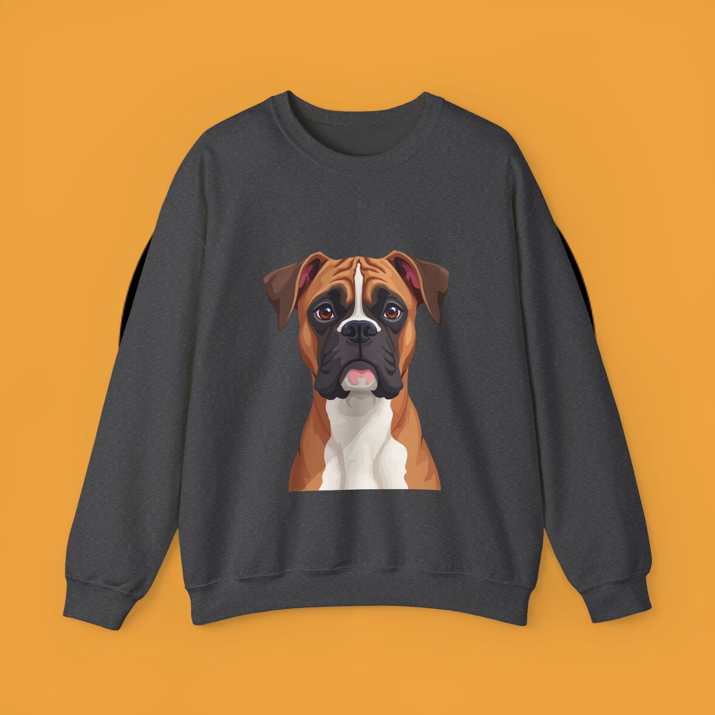 Classic Boxer Dog Portrait Crewneck Sweatshirt | Elegant Dog Lover Gift | Minimalist Boxer Art