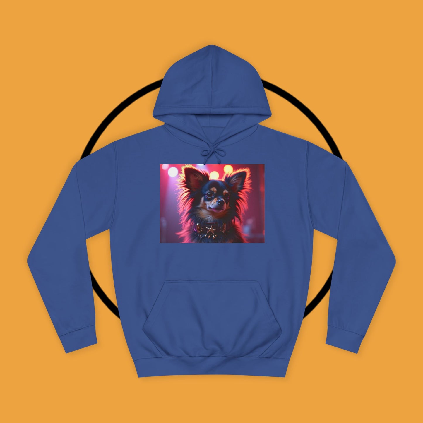 Glamorous Long-Haired Chihuahua Hoodie - Luxury Dog Portrait Pullover