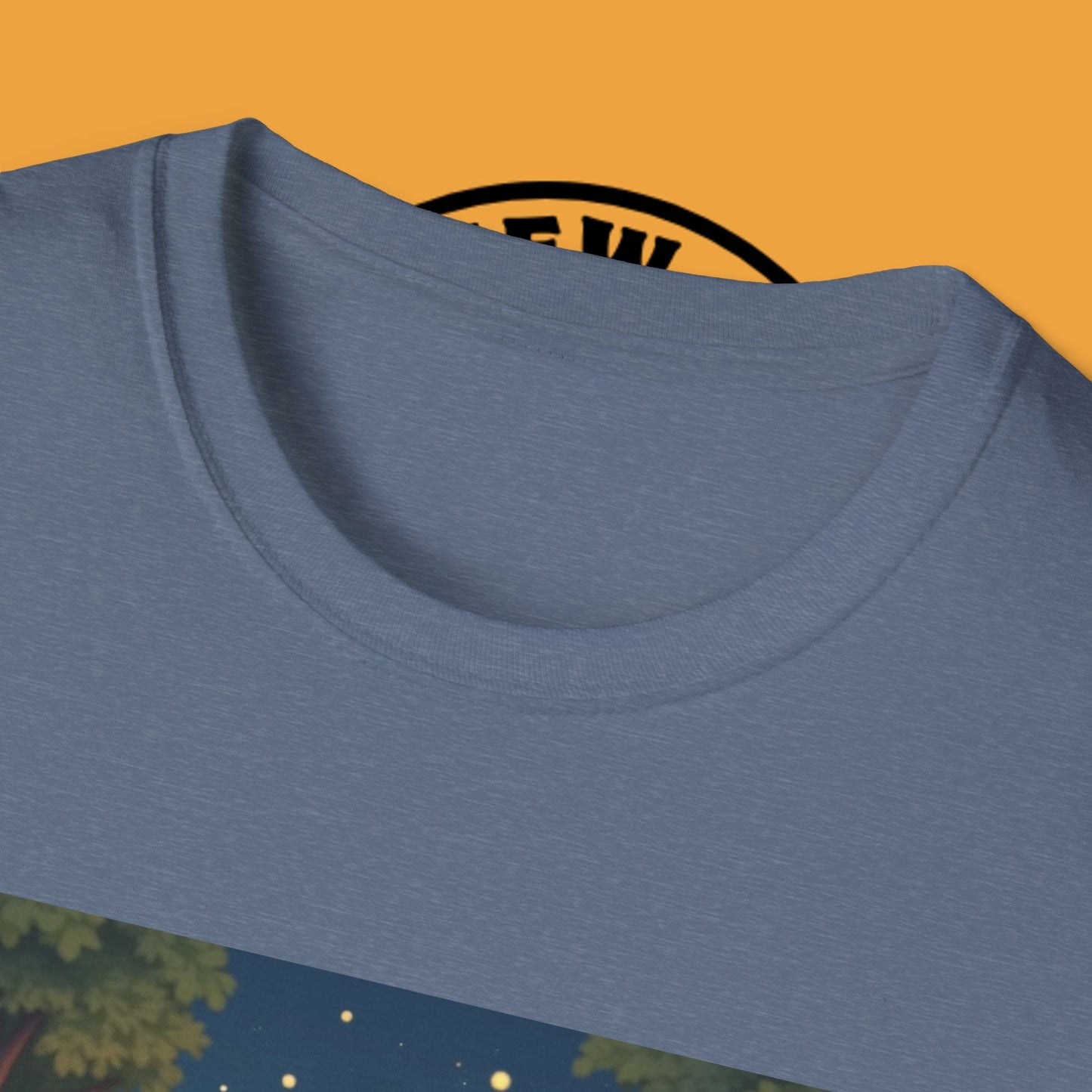 "Camping Adventure Border Collie" - Outdoor Adventure Dog T-Shirt - Border Collie Camping T-Shirt - Outdoor Adventure Dog Under Stars Tee | Nature Lover Pet Gift