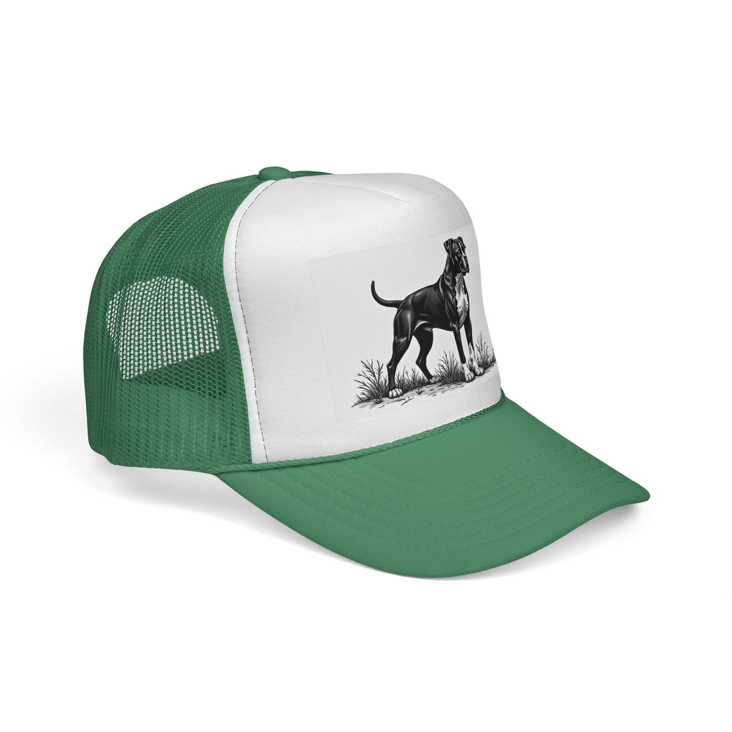 "Boxer Dog Trucker Cap - Premium Black & White Design | Adjustable Snapback Hat for Dog Lovers | Streetwear Baseball Cap"