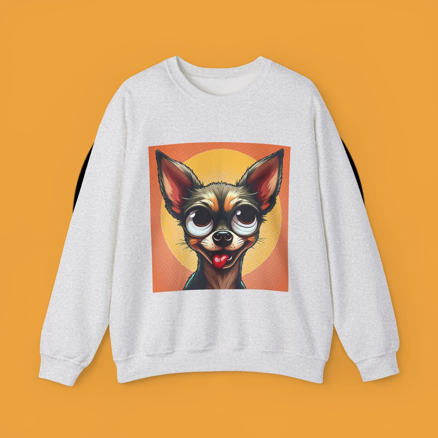 Cute Chihuahua Crewneck Sweatshirt - Funny Dog Lover Gift | Adorable Pet Portrait Pullover