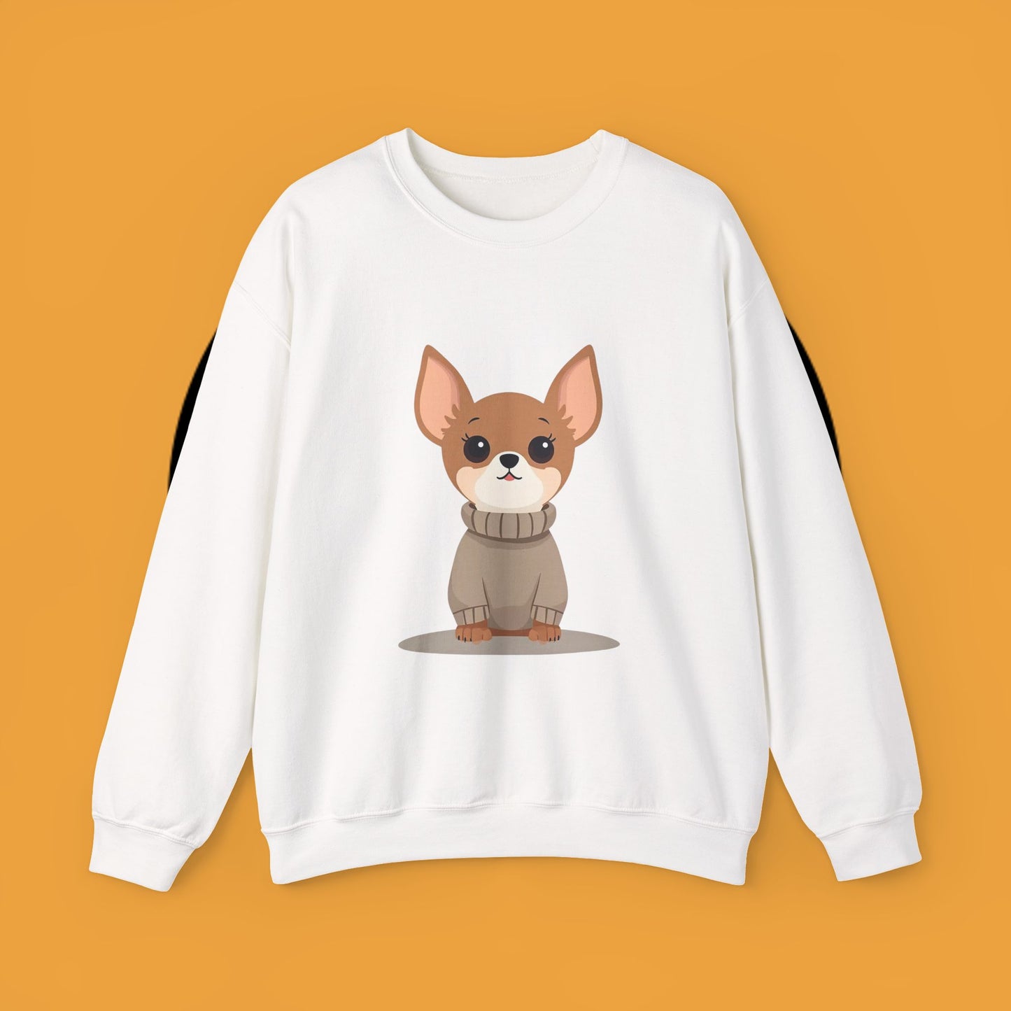 Cute Chihuahua Kawaii Sweatshirt | Cozy Dog in Sweater Design | Adorable Pet Lover Gift