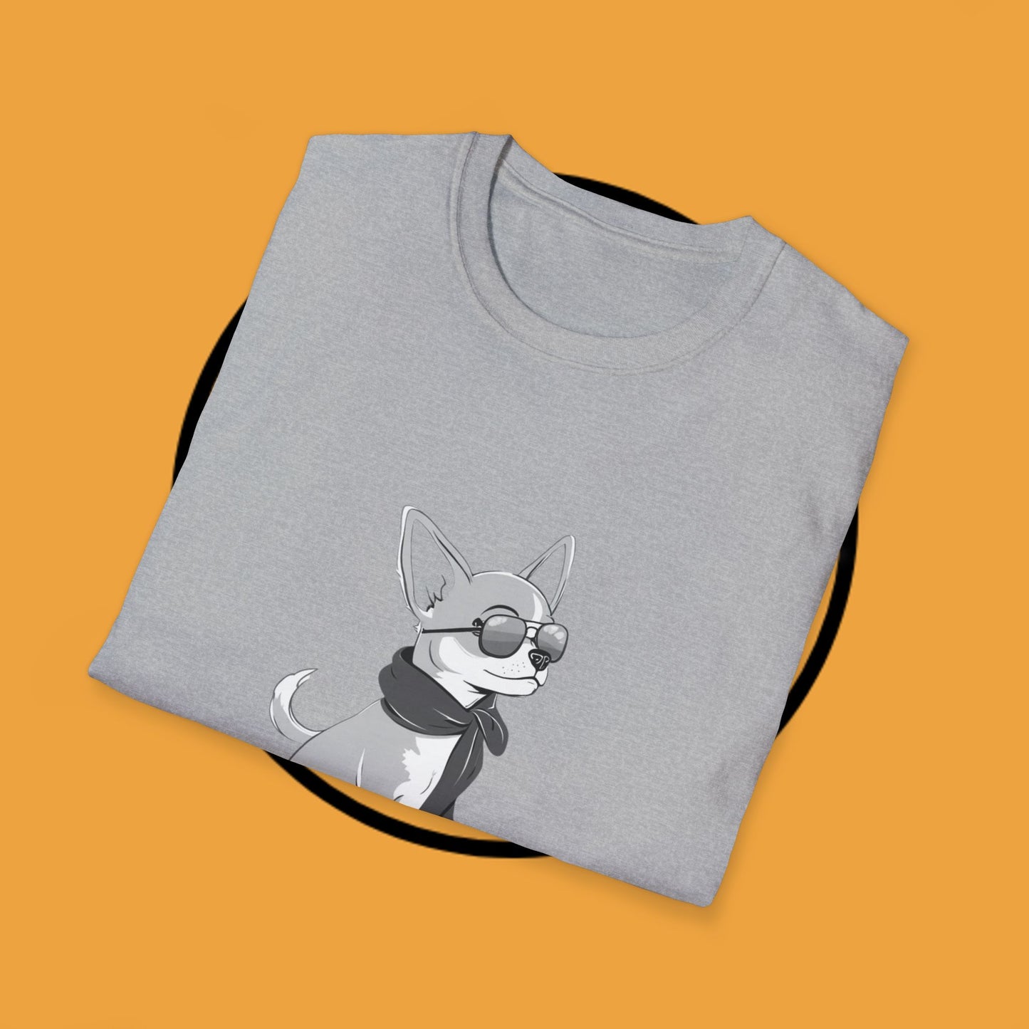 🕶️ Cool Chihuahua Sunglasses T-Shirt - Stylish Dog Aviator Scarf Tee | Hipster Pet Fashion Shirt 🕶️