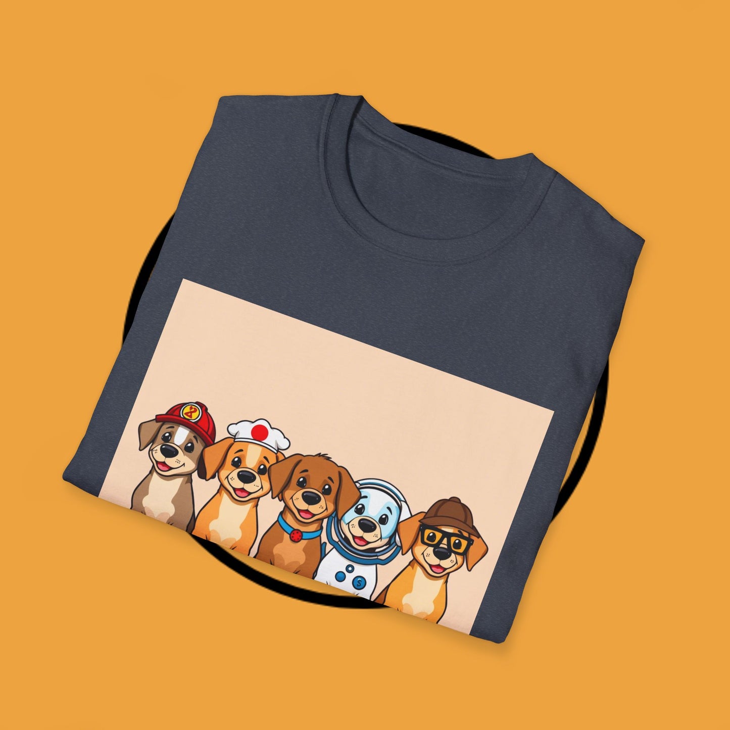 Puppy Professionals ๐พ | Ready for Anything T-Shirt for Career - Curious Canine Lovers - Unisex T-Shirt Design
