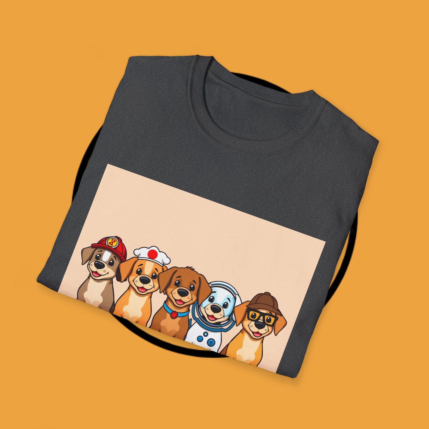 Puppy Professionals ๐พ | Ready for Anything T-Shirt for Career - Curious Canine Lovers - Unisex T-Shirt Design