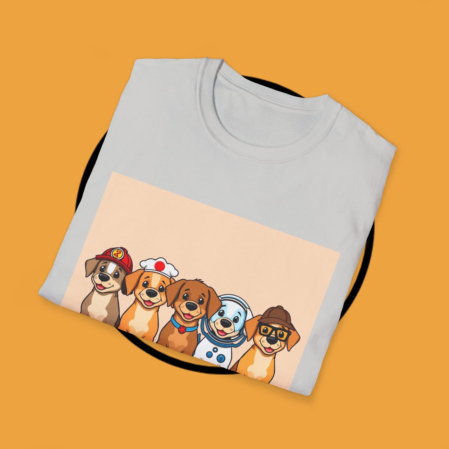 Puppy Professionals ๐พ | Ready for Anything T-Shirt for Career - Curious Canine Lovers - Unisex T-Shirt Design