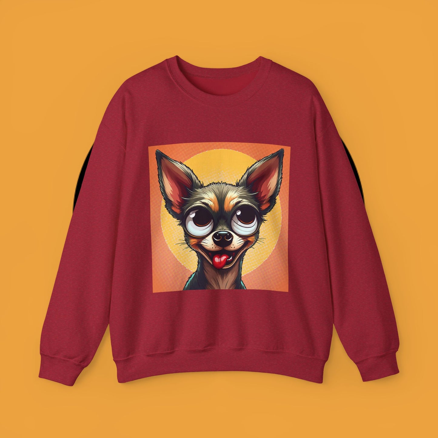 Cute Chihuahua Crewneck Sweatshirt - Funny Dog Lover Gift | Adorable Pet Portrait Pullover