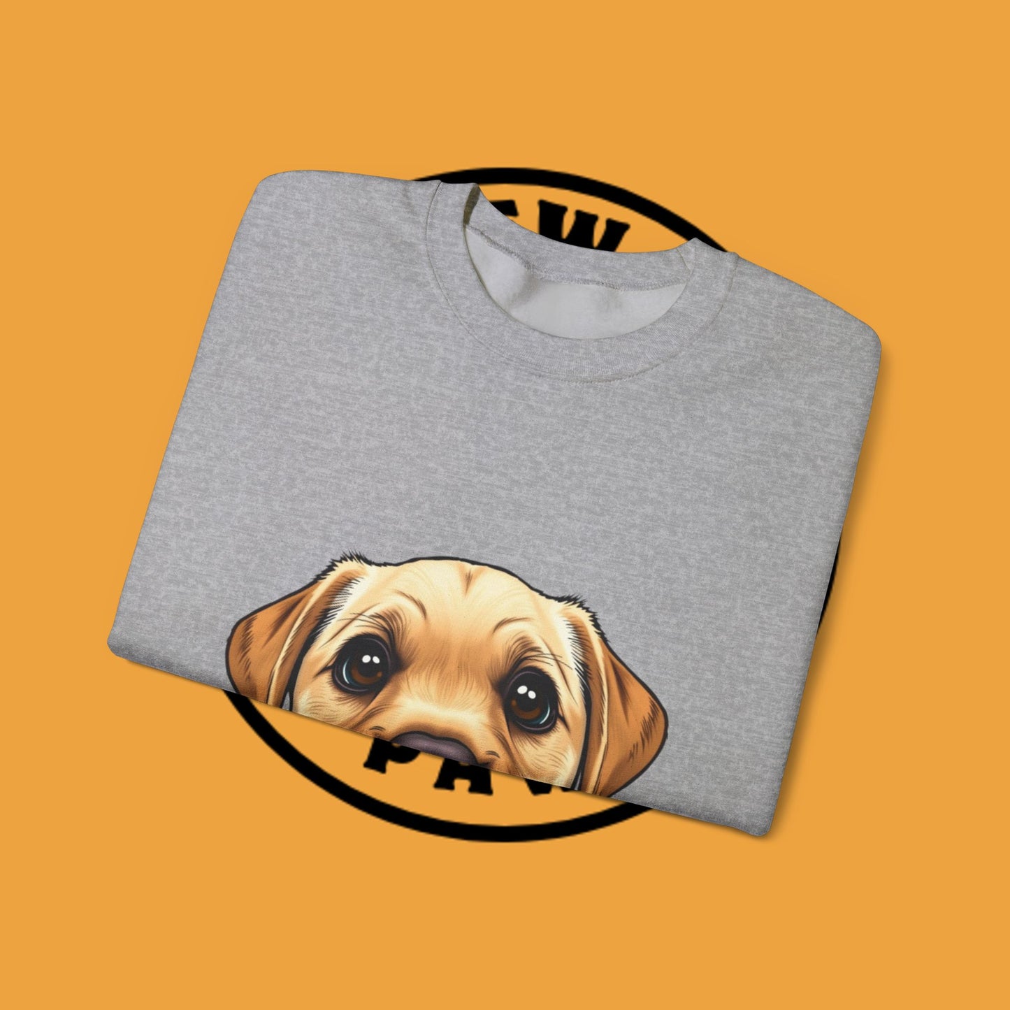 Labrador Puppy Crewneck Sweatshirt - Cartoon Dog Digital Art