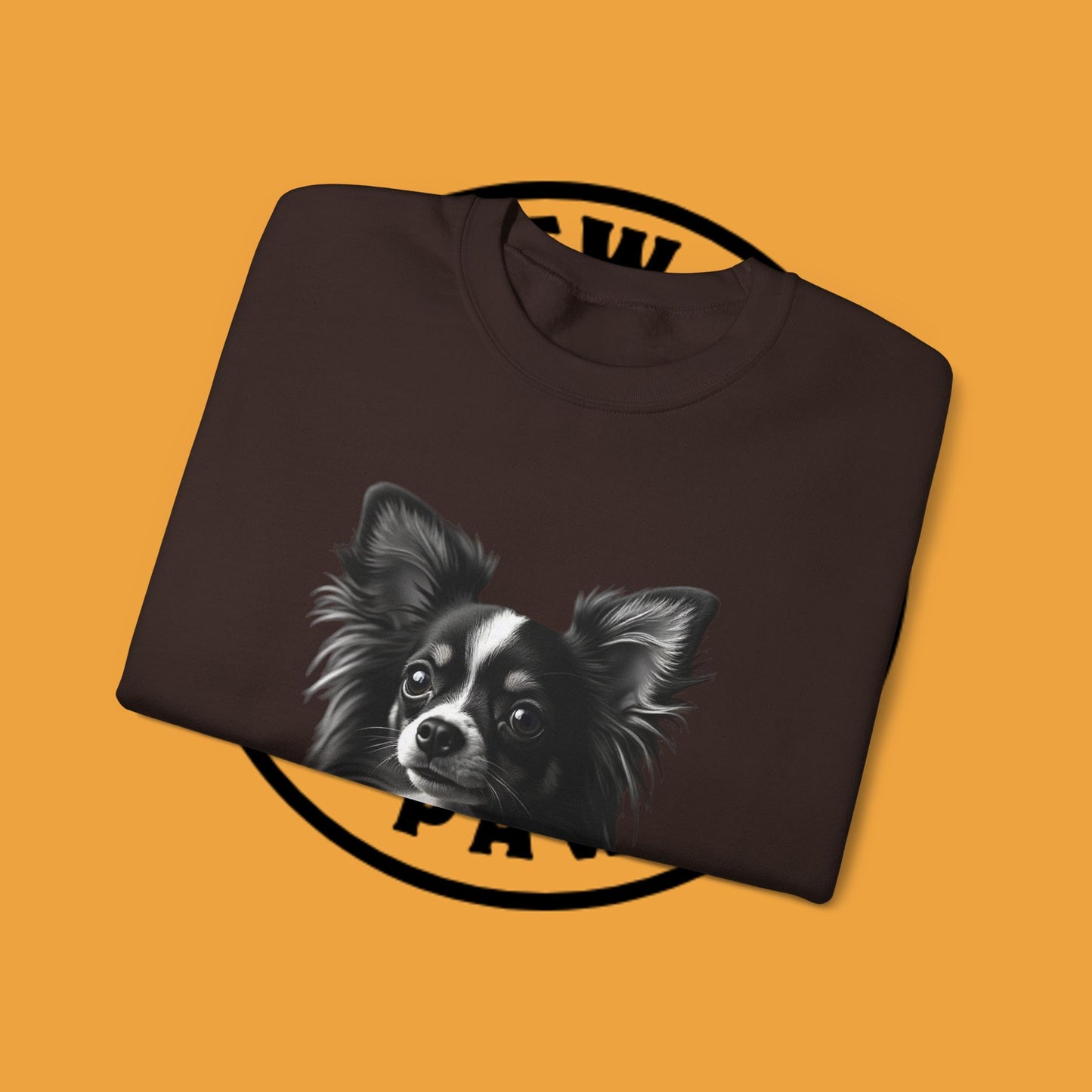 Vintage Chihuahua Portrait Sweatshirt | Black White Dog Photography | Classic Pet Art Design