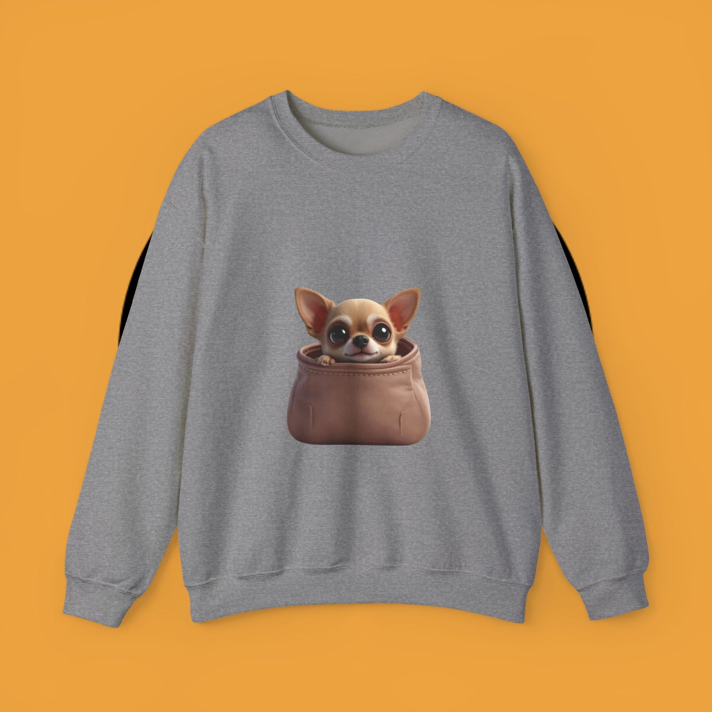 Pocket Chihuahua Sweatshirt - Cute Purse Puppy Design | Small Dog Lover Gift Crewneck