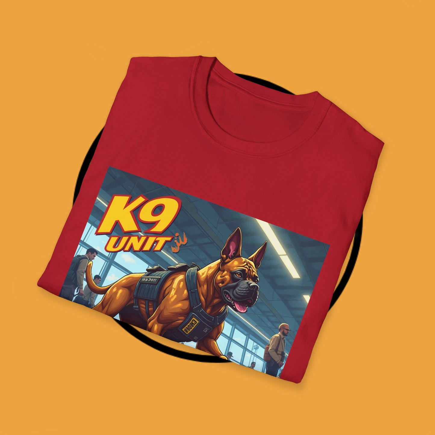 K9 Police Boxer Dog T-Shirt - Working Dog Security Unit Tee